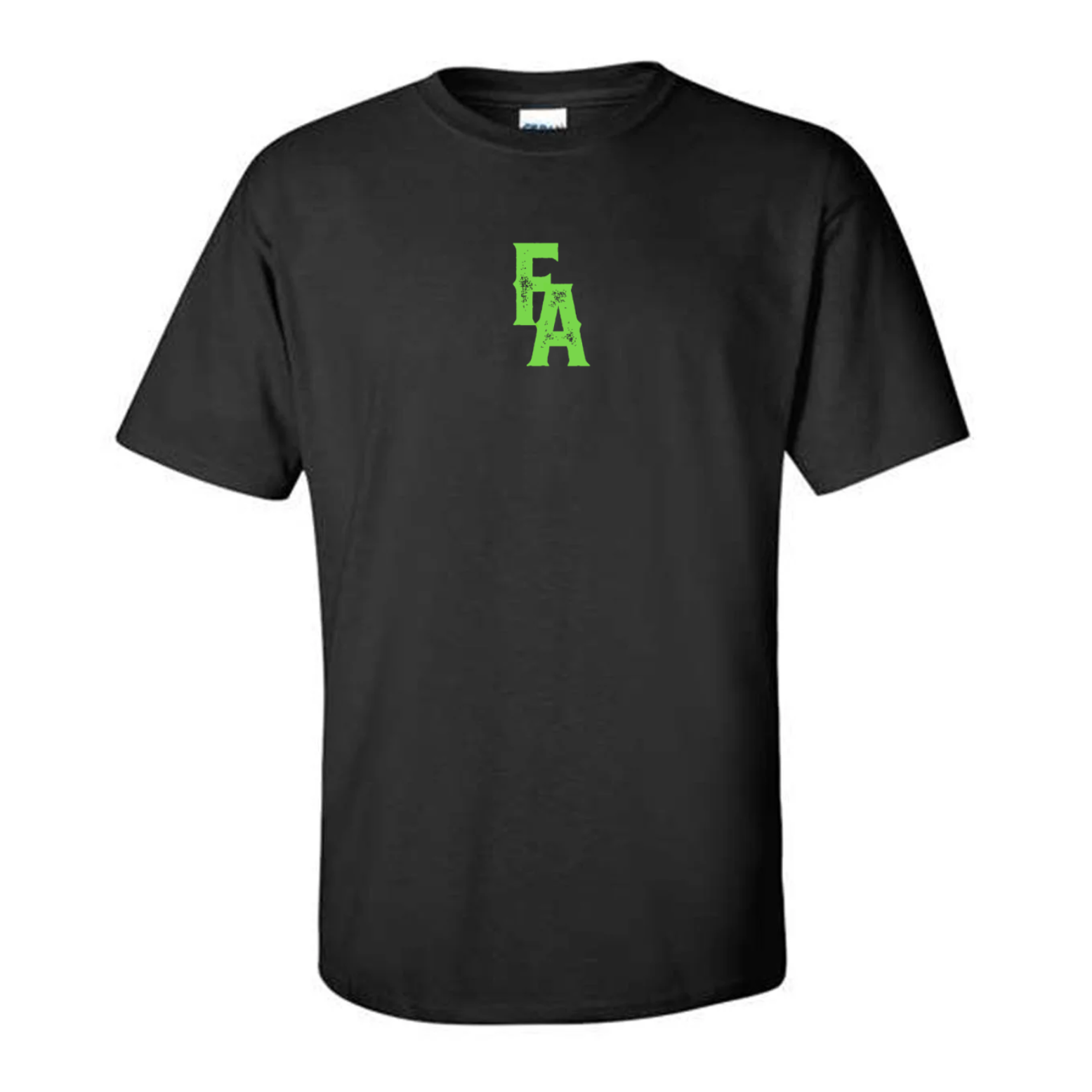 Short Sleeve_Black_GreenFA_Center.png
