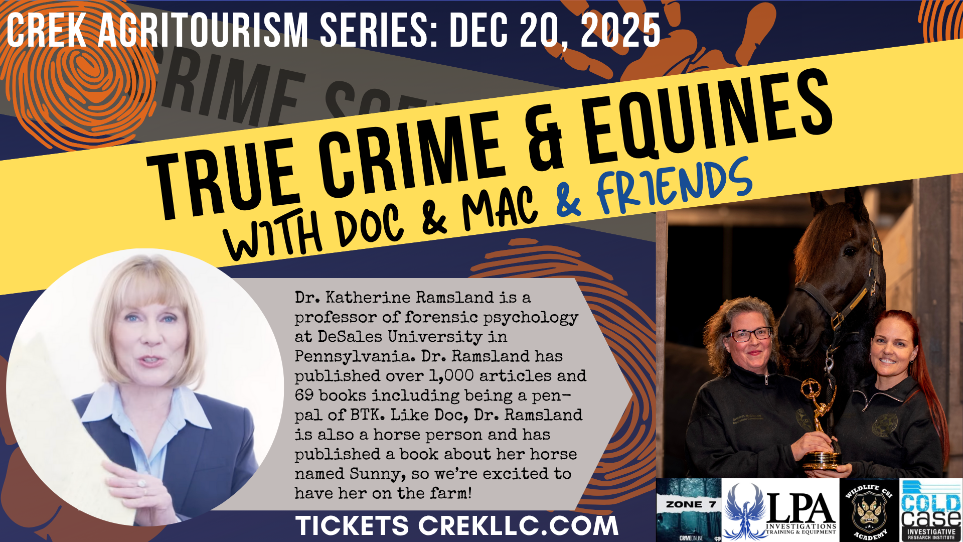 True Crime & Equines with Serial Killer Expert Dr. Katherine Ramsland
