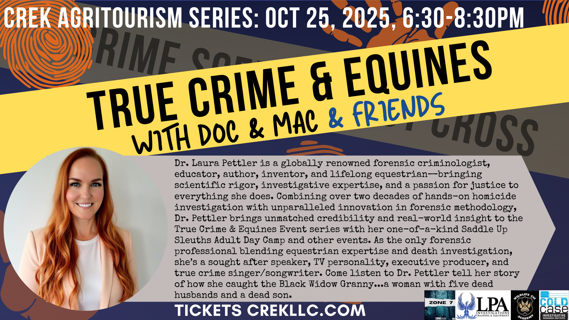 True Crime & Equines with Forensic Criminologist Dr. Laura Pettler & the Black Widow Granny