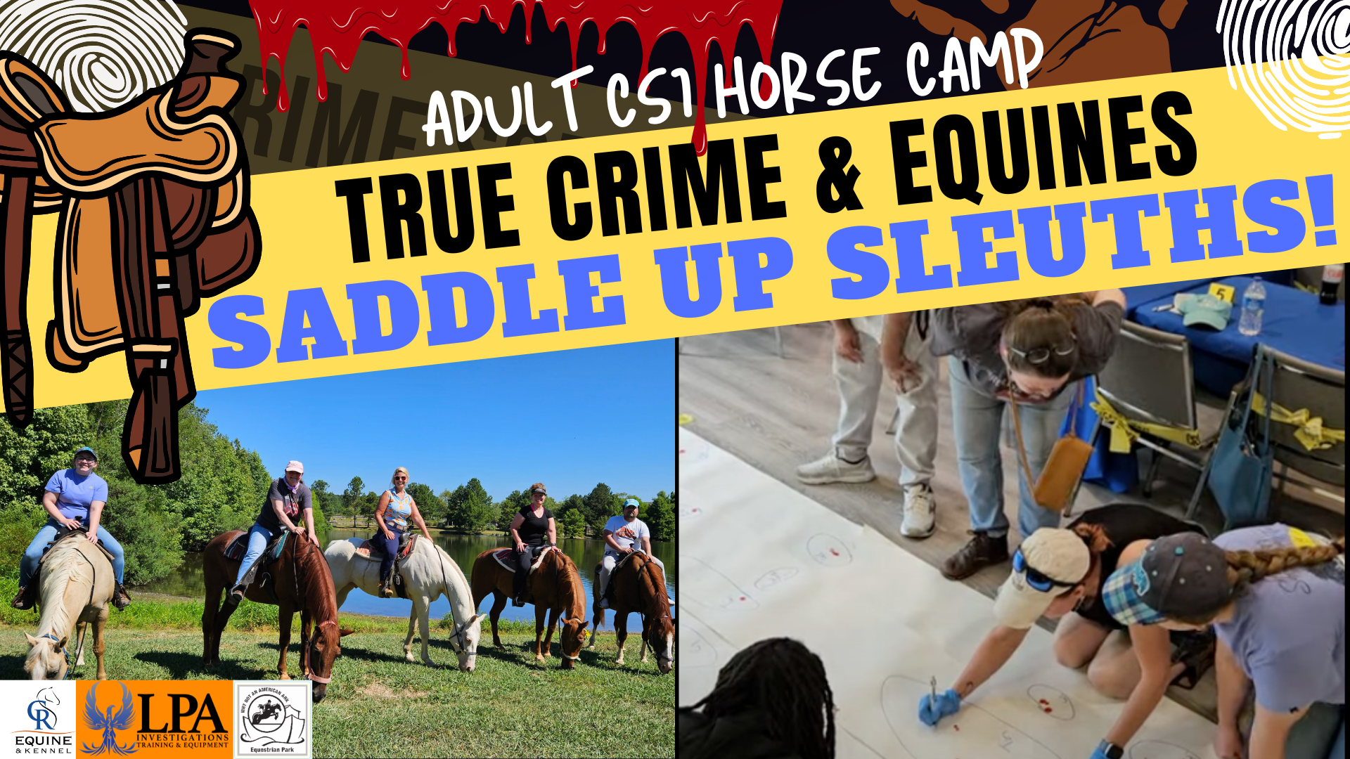 Saddle Up Sleuths! CSI Horse Camp for Adults