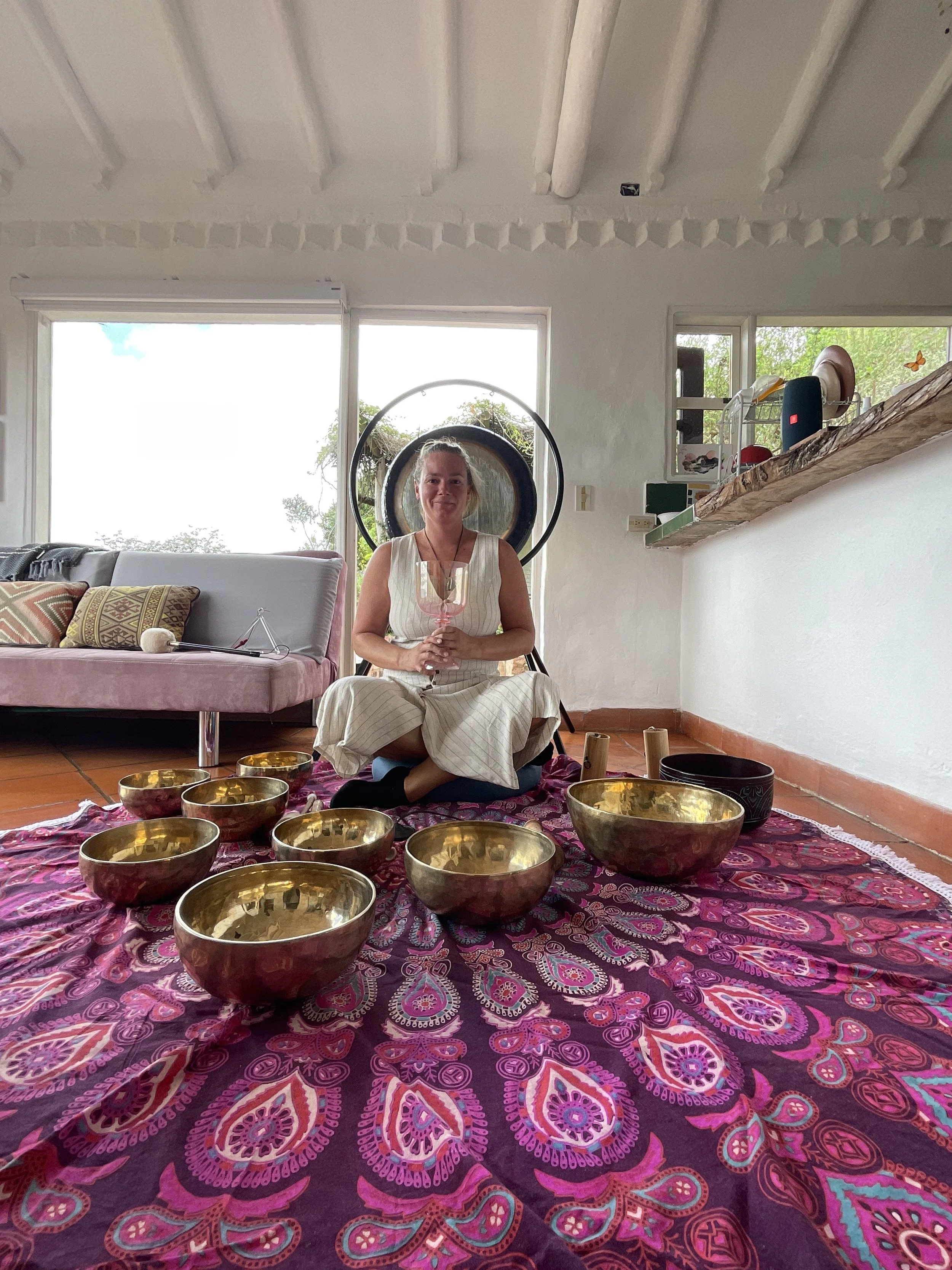 Nik Heartsong Sound Healing Frequency Medicine with Quantum Bioresonance, Singing Bowls, Gong, and Crystal Pyramid
