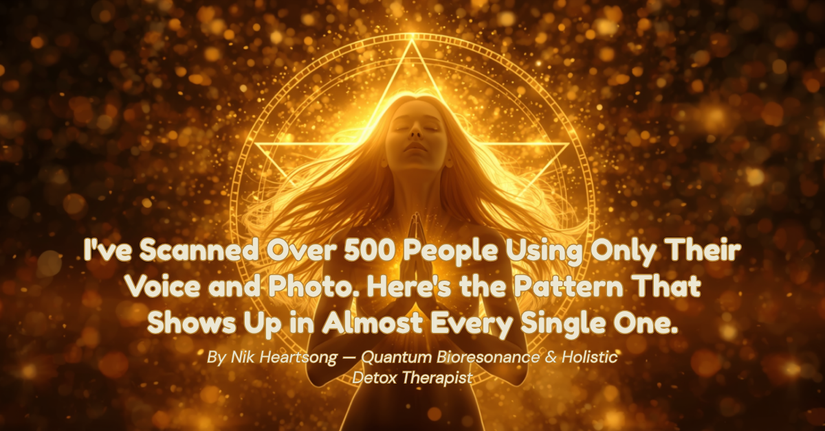 I've Scanned Over 500 People Using Only Their Voice and Photo. Here's the Pattern That Shows Up in Almost Every Single One.