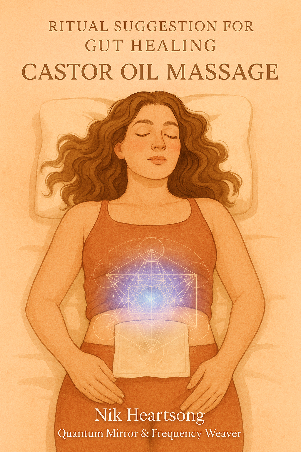 Castor Oil Pack and Abdominal Massage Healing Ritual for Liver Support by Nik Heartsong Winged Heart Healing