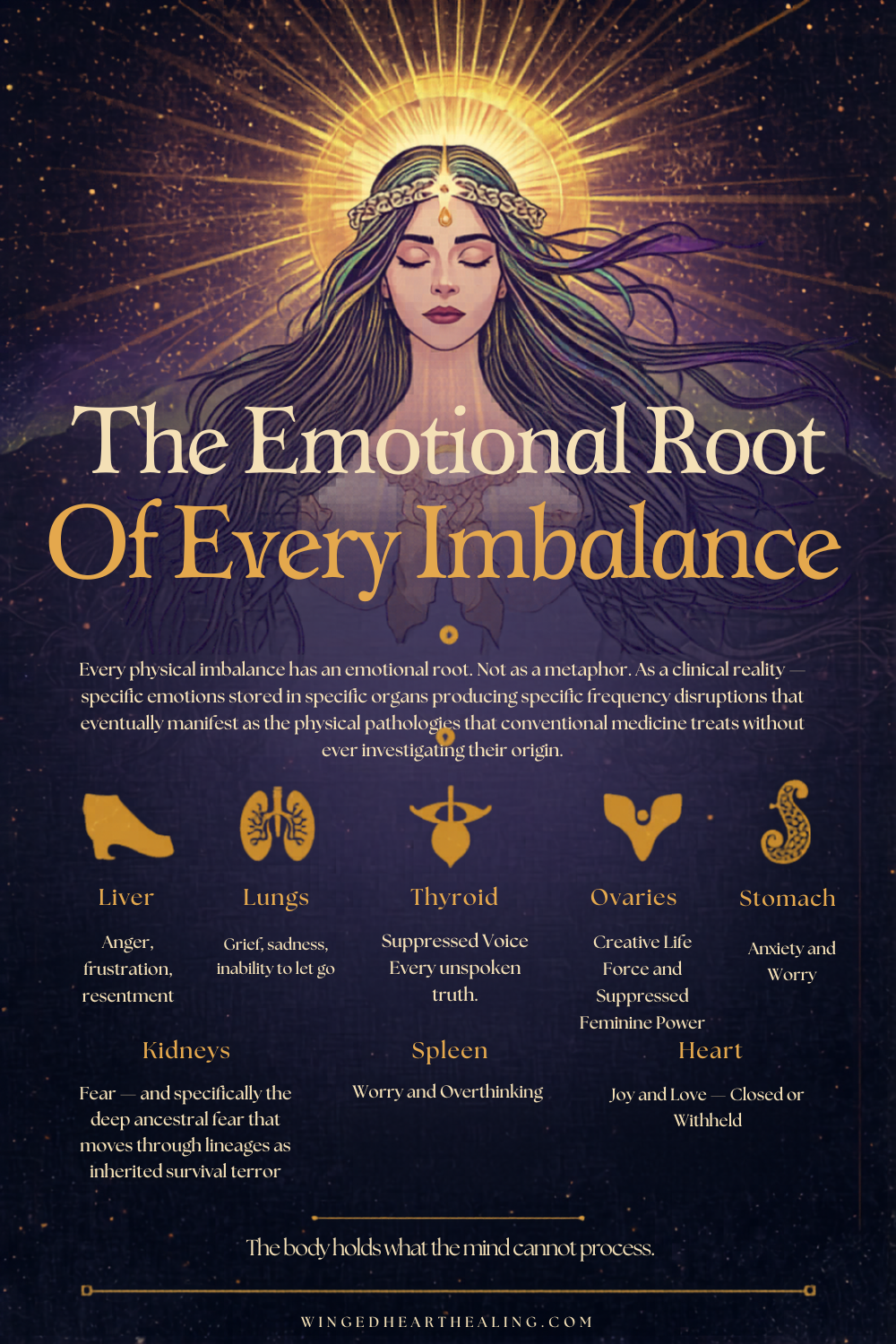 The Emotional Root Behind Every Physical Imbalance by Nik Heartsong Winged Heart Healing