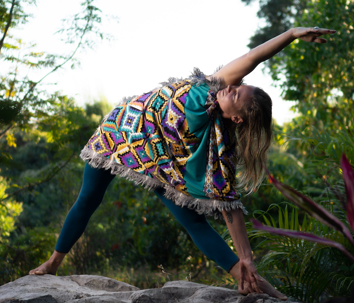 Nik Heartsong Bioresonance Therapist Triangle Pose Yoga Lived Experience