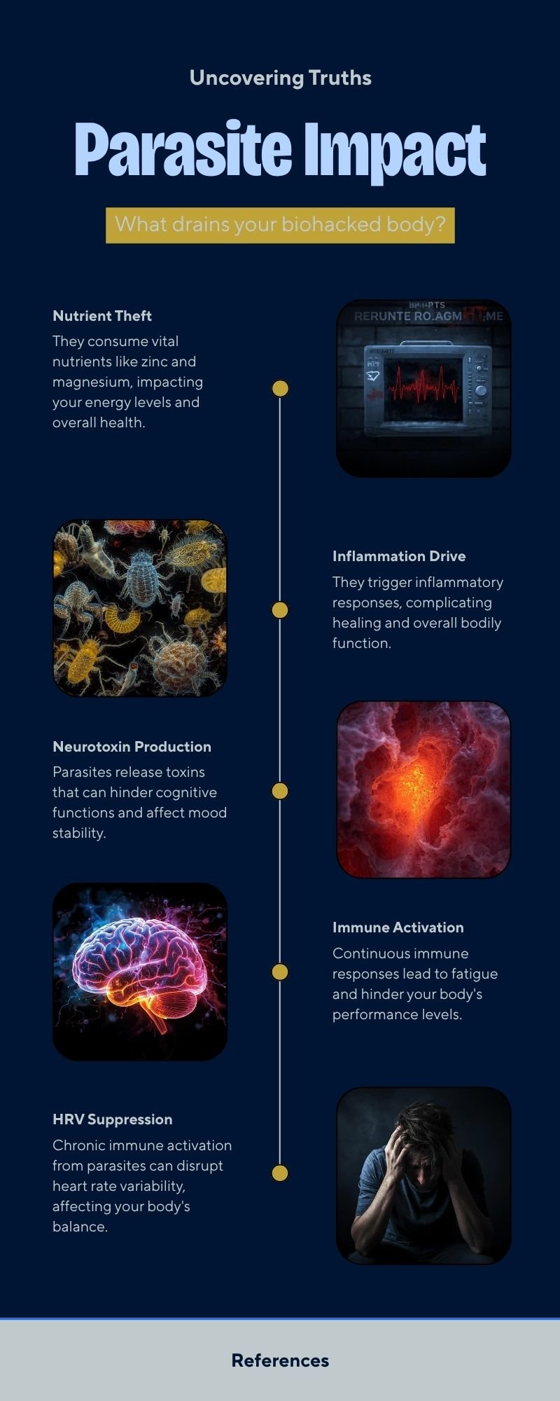 Parasite Impact on Performance Nutrient Theft Inflammation Neurotoxin HRV suppression and How Bioresonance can Help with Nik Heartsong