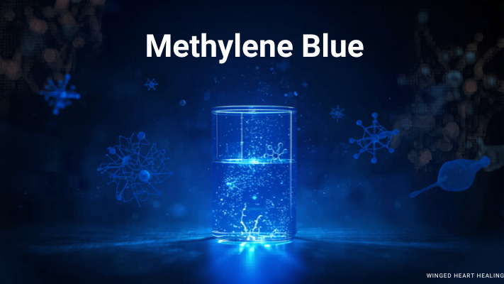 Methylene Blue Bright Glowing Glass full of blue light glowing blue water healing with Nik Heartsong