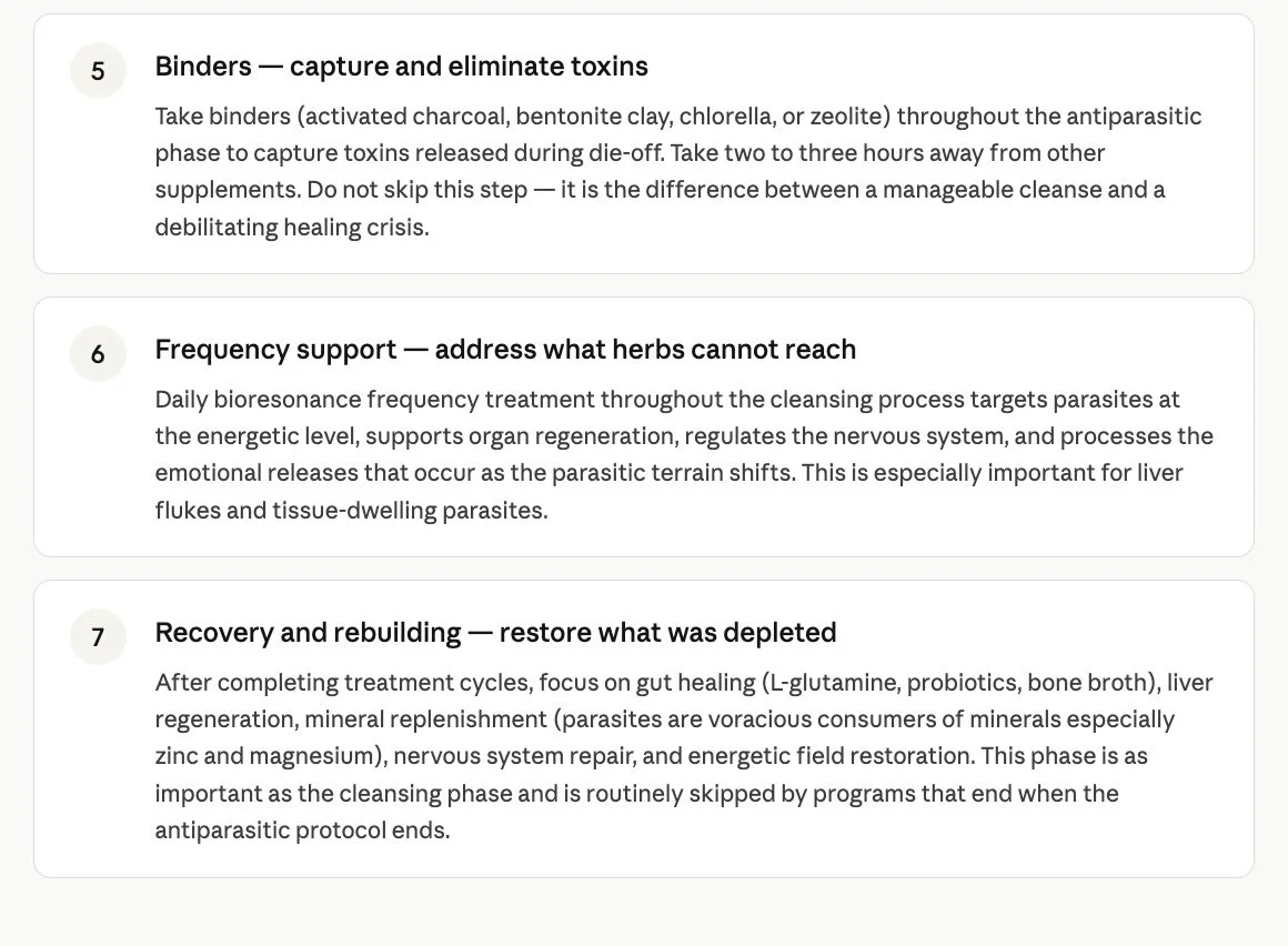 Good Parasite Cleanse Steps 2 Checklist Winged Heart Healing