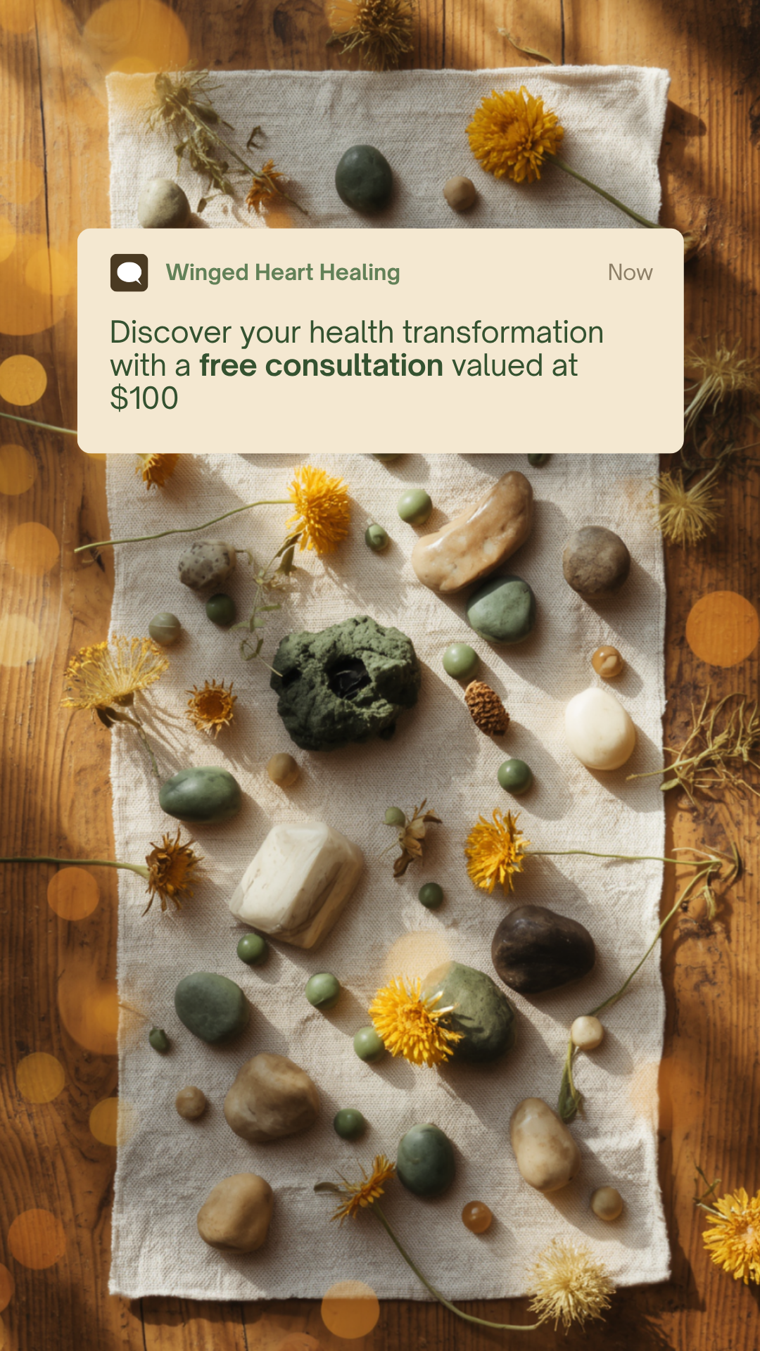 Discover your Health Transformation with Nik Heartsong of Winged Heart Healing image of stones and dandelions for liver support that look like green gallstones from a liver flush