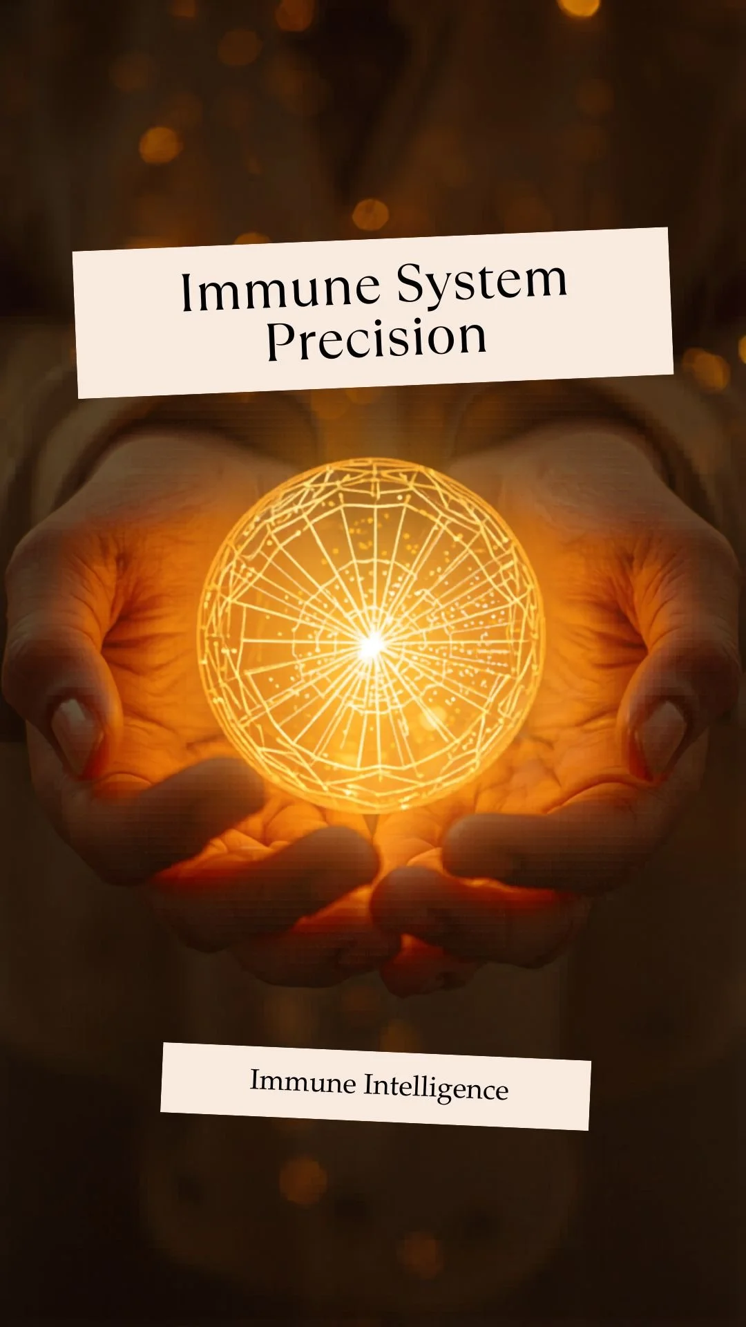 Nurturing Light - Sacred Immune Intelligence and Precision Woman's Hands Holding a Ball of Light in Glowing Sacred Geometry Healing Autoimmune Naturally with Nik Heartsong