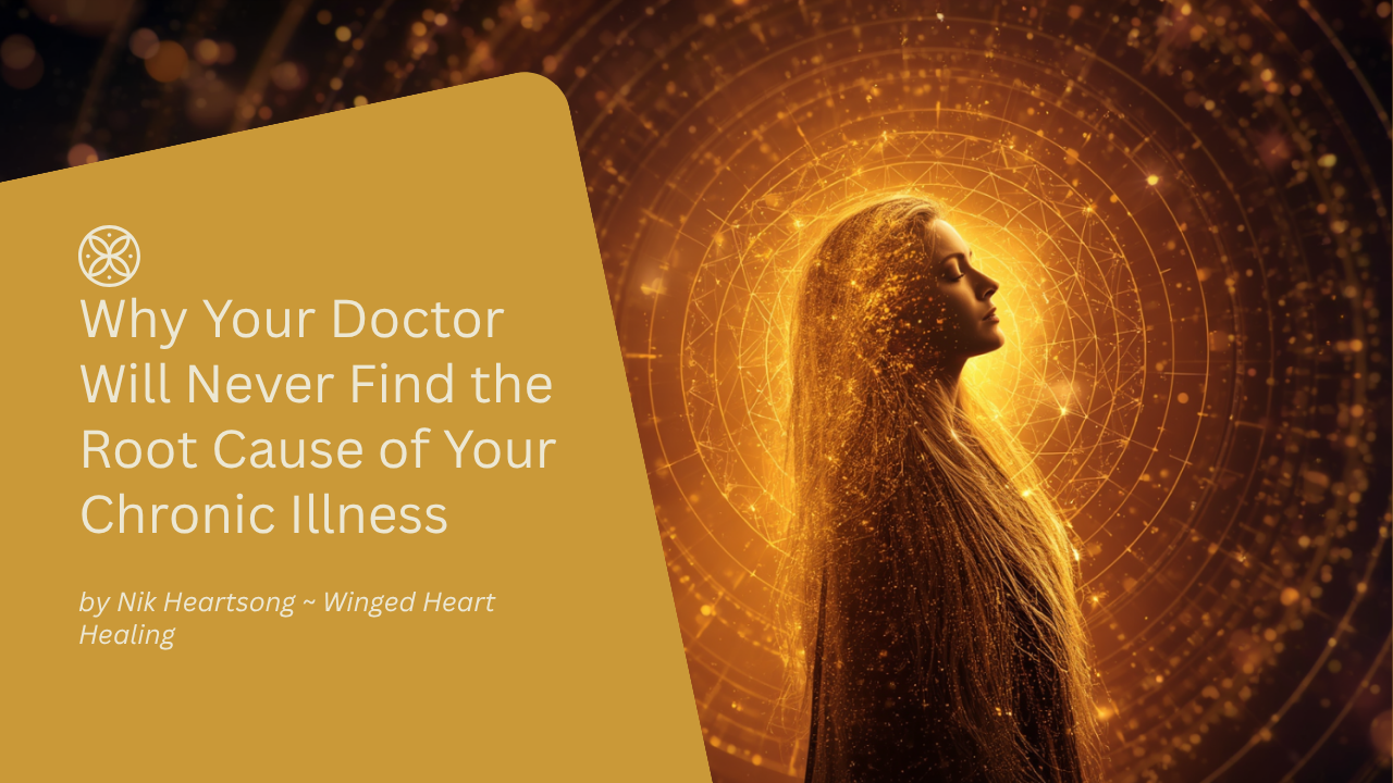 Why Your Doctor  Will Never Find  the Root Cause of Your Chronic Illness by Nik Heartsong Winged Heart Healing