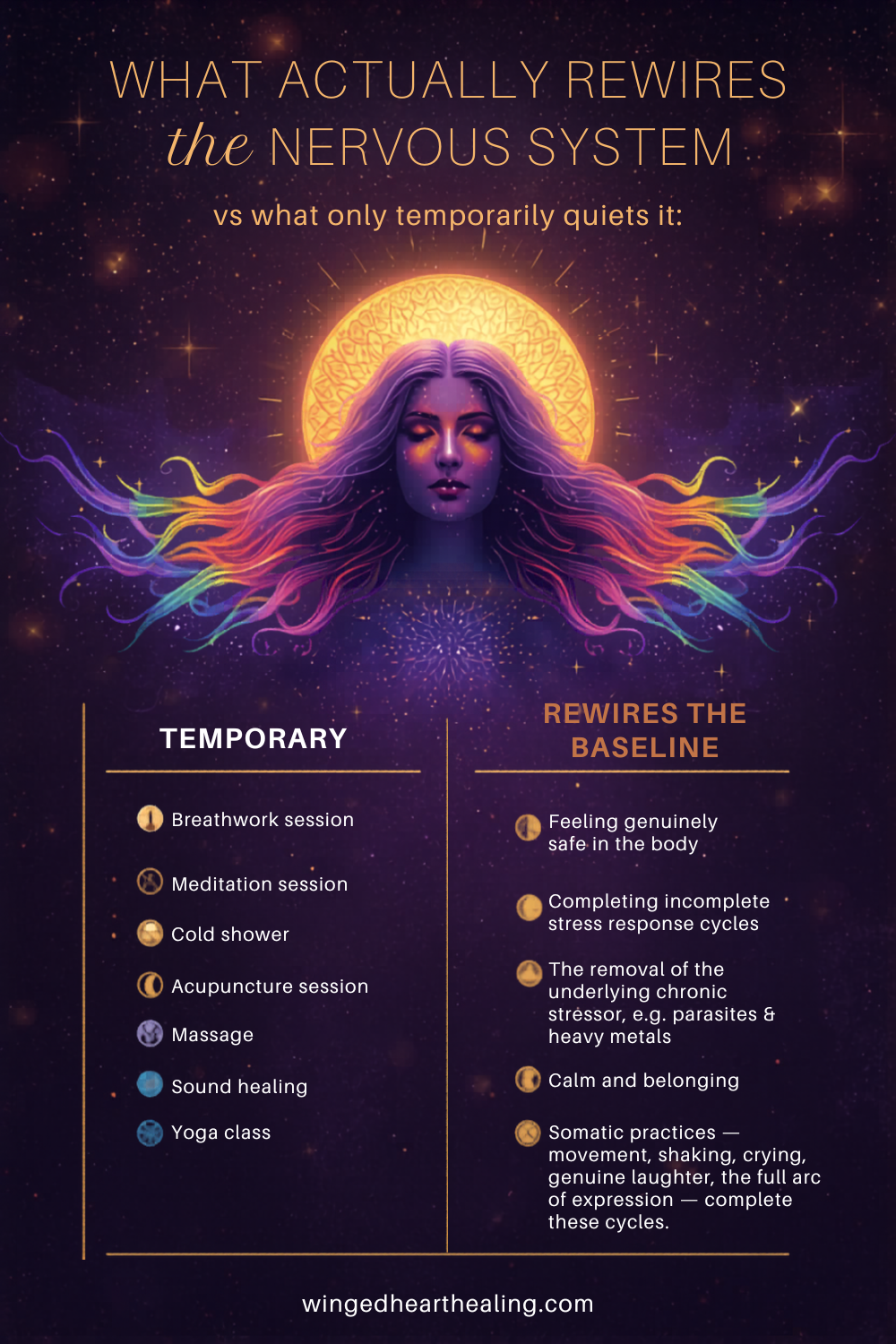 What actually shifts and rewires the nervous system versus temporary fixes root cause healing by Nik Heartsong Winged Heart Healing