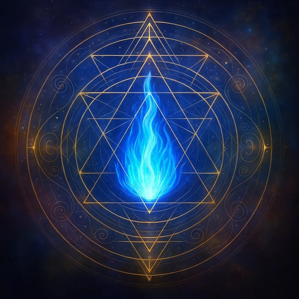 Bioresonance Living Crystal Frequency Blue Flame Transmission