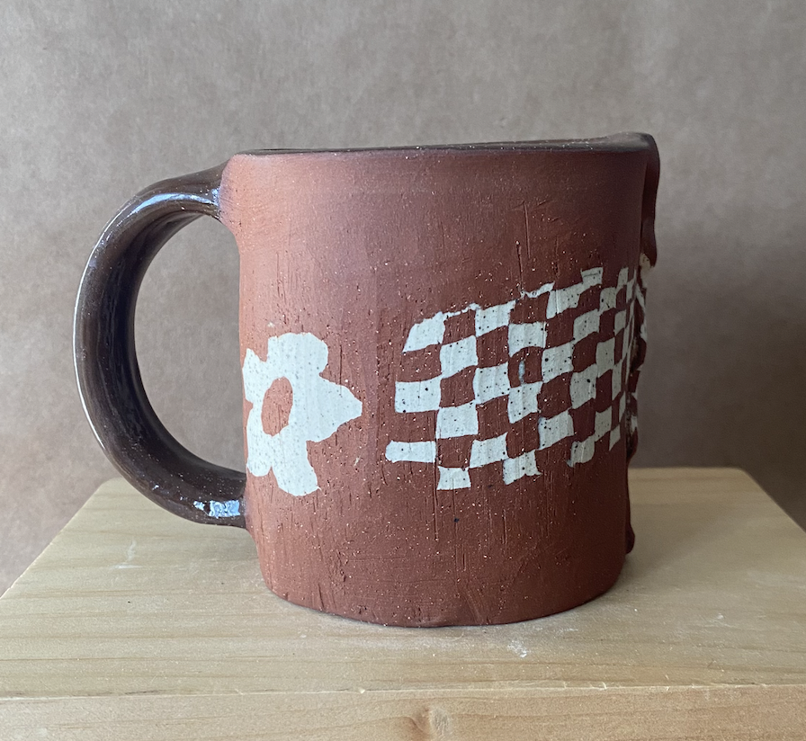 Red Nerikomi Mug