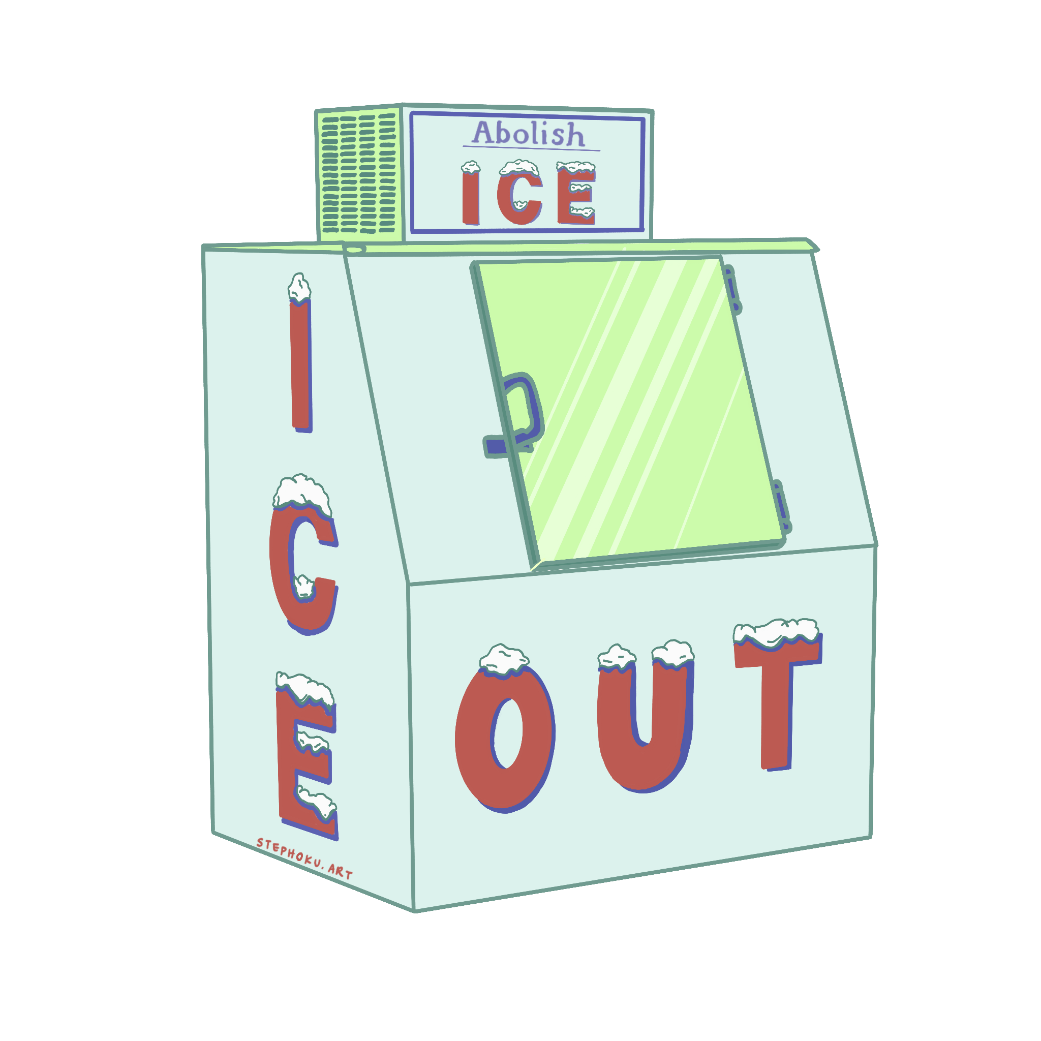 Ice Out Sticker