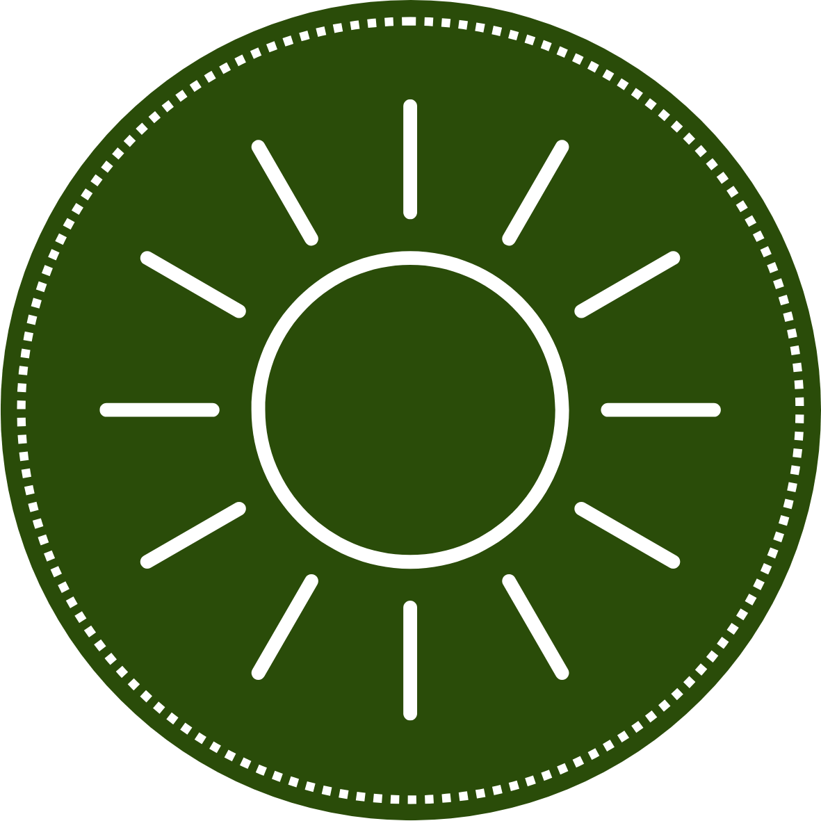 Sun illustration representing Alyssa's love of sunshine