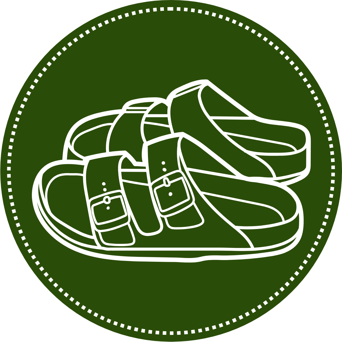 Birkenstock sandal illustration representing Alyssa's favorite shoes