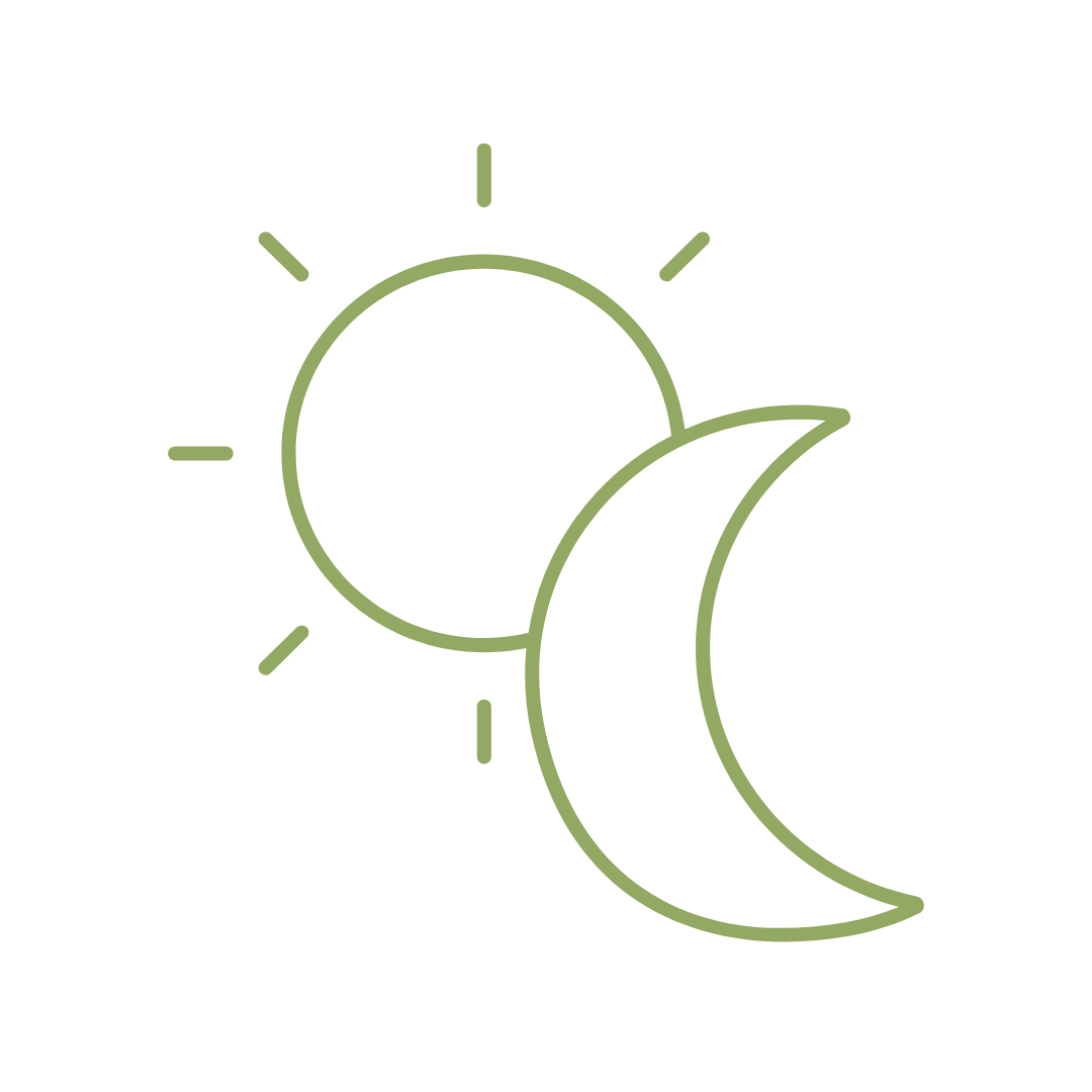 Icon representing spending less time managing belongings and more time enjoying life