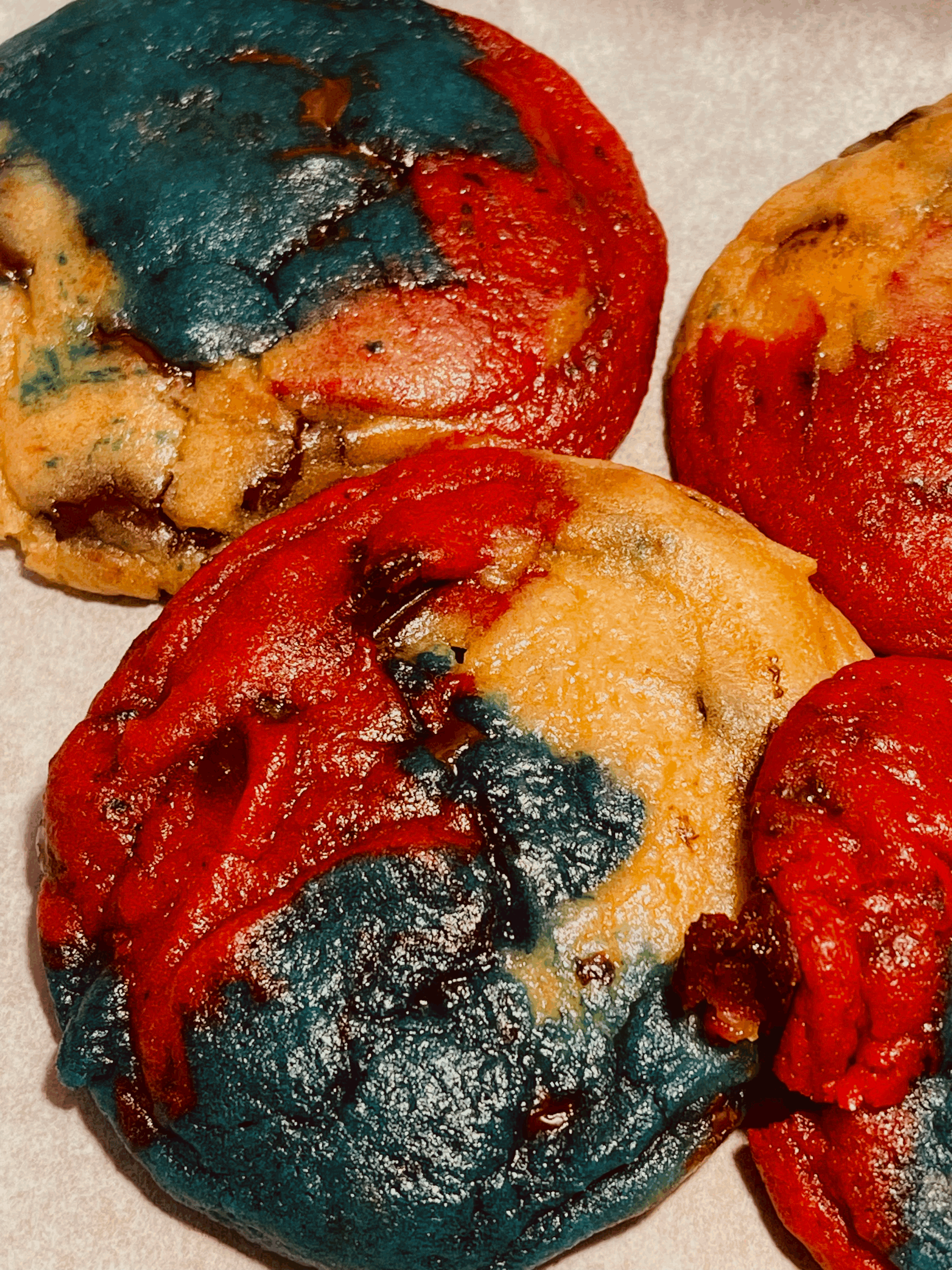 Patriotic Chocolate Chip Cookies