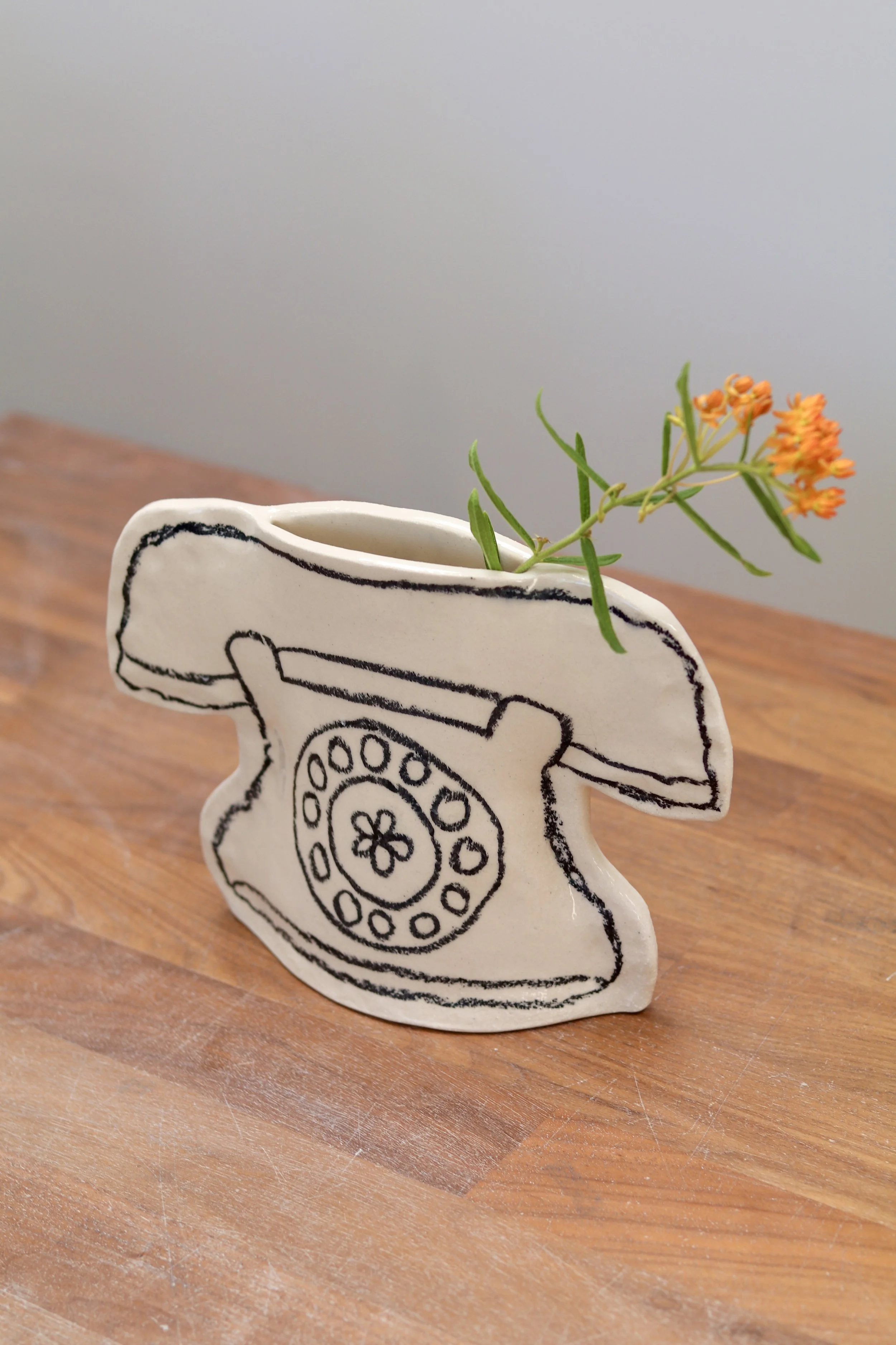 XL Phone Pocket Vase - Black (SECOND)