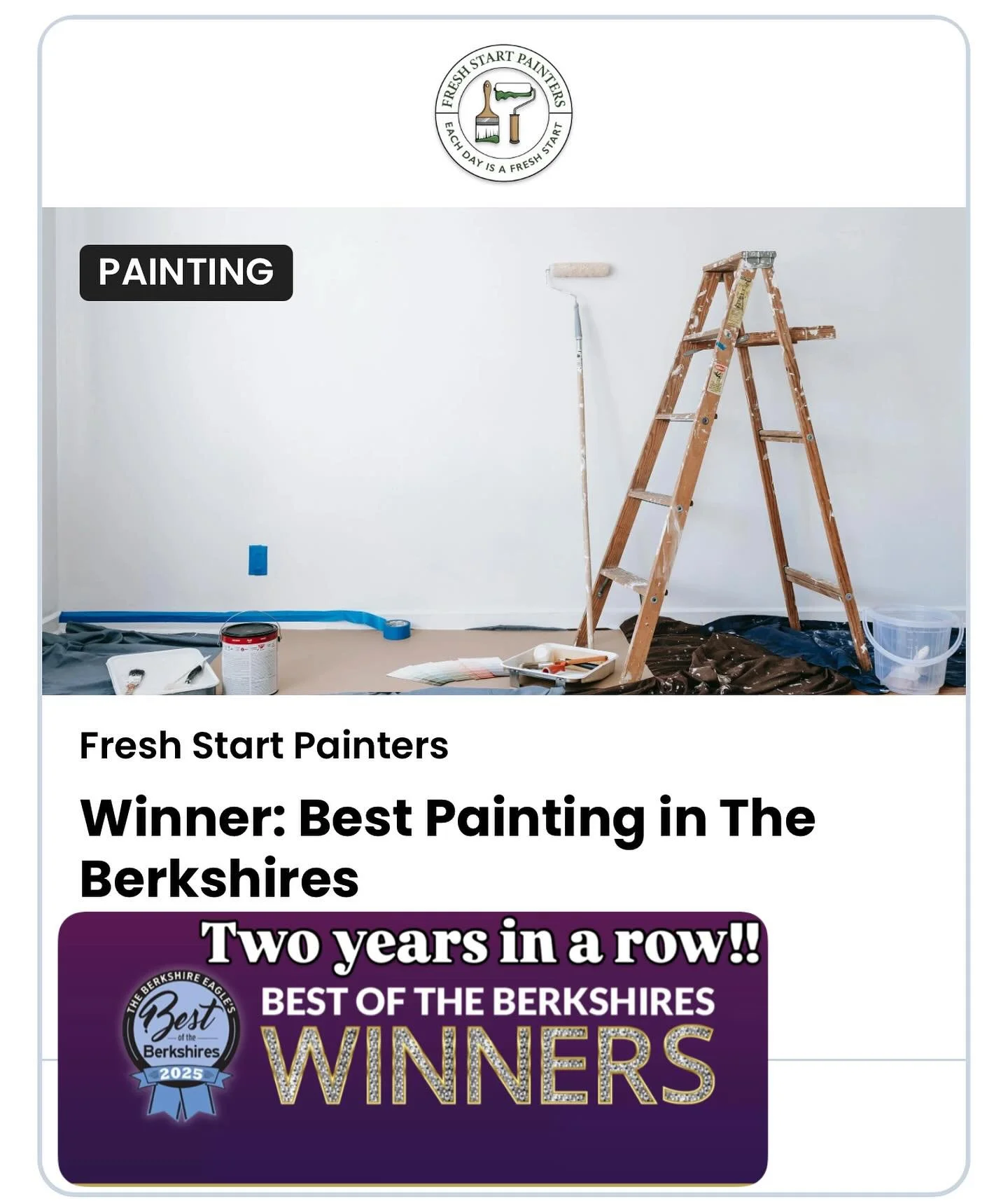 Excited to announce that we&rsquo;ve won best of the Berkshires for the second year in a row! I wouldn&rsquo;t be where I am today without my team and all the hard work they put in. From nothing to something to everything&hellip; I wanted to take a s