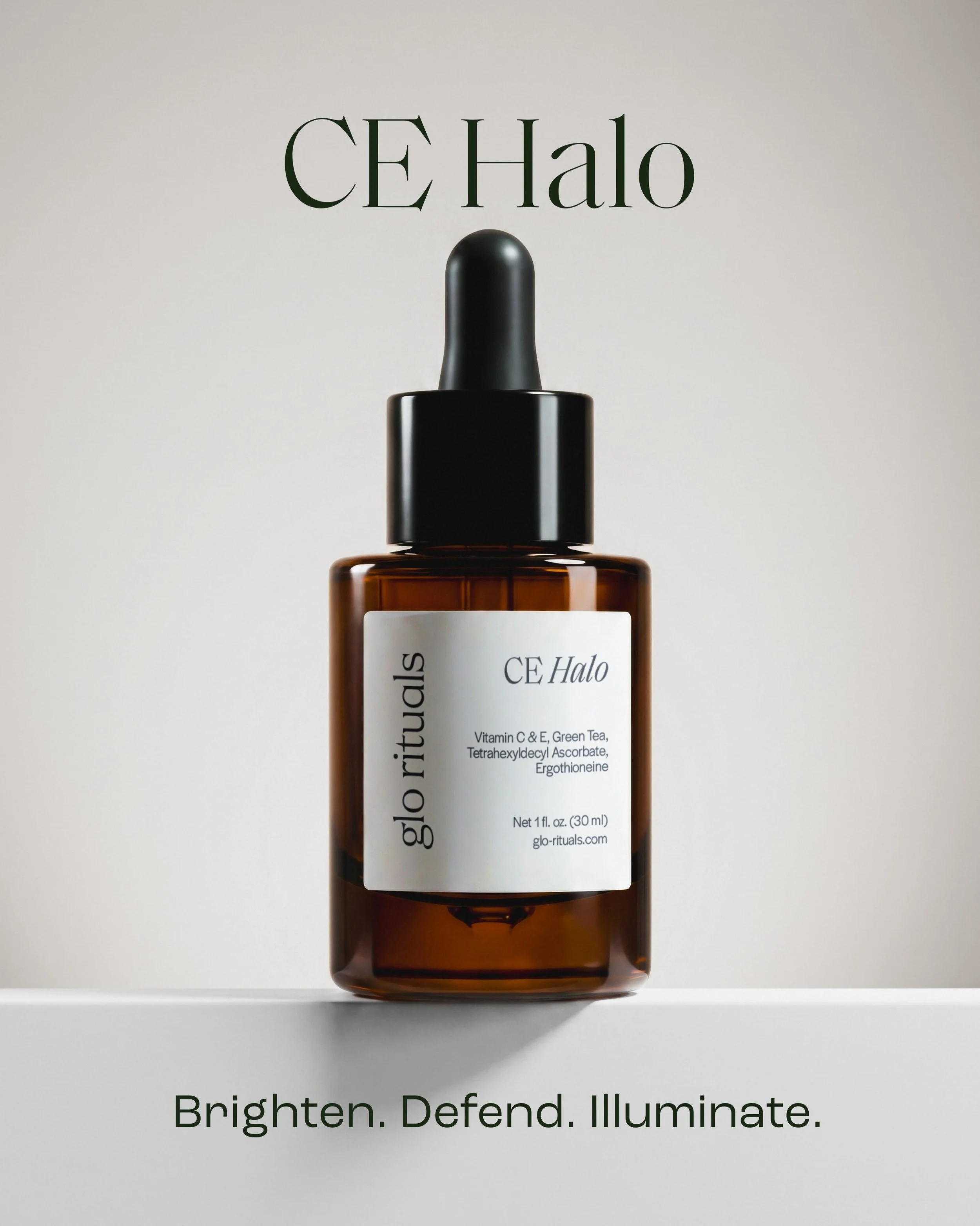Meet your new antioxidant essential: CE Halo ✨

20% pure Vitamin C + powerful antioxidants, formulated to brighten, even, and firm the appearance of your skin while helping defend against everyday environmental stressors.

Think of CE Halo as the per