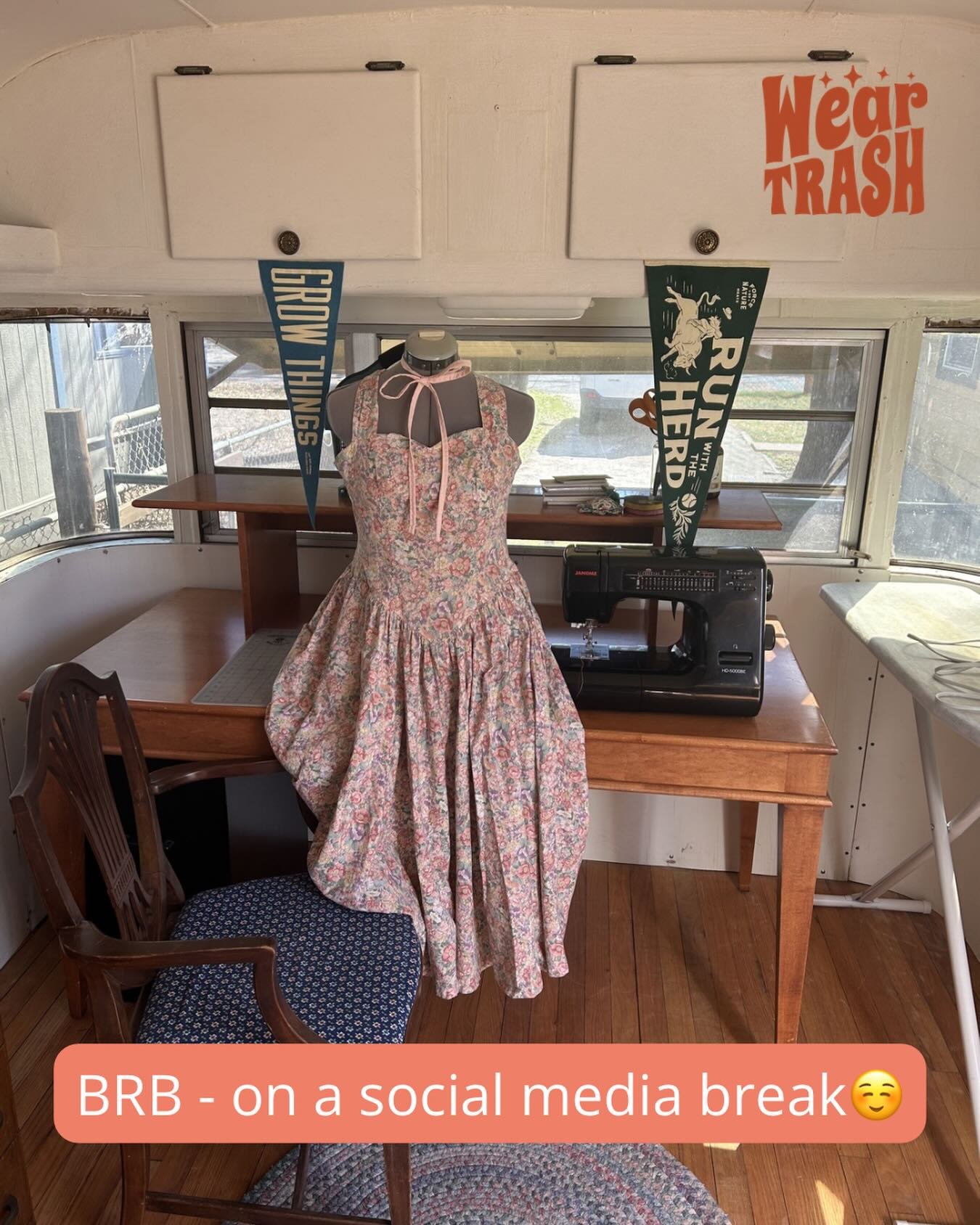 Be back in a month and not monitoring DMs🌲🌱🌍🌺🌻☀️. In the meantime, you can reach me via email: heather@weartrash.net . I&rsquo;ll also continue to post  tutorials and patterns on Patreon and YouTube!
Be well, friends!❤️