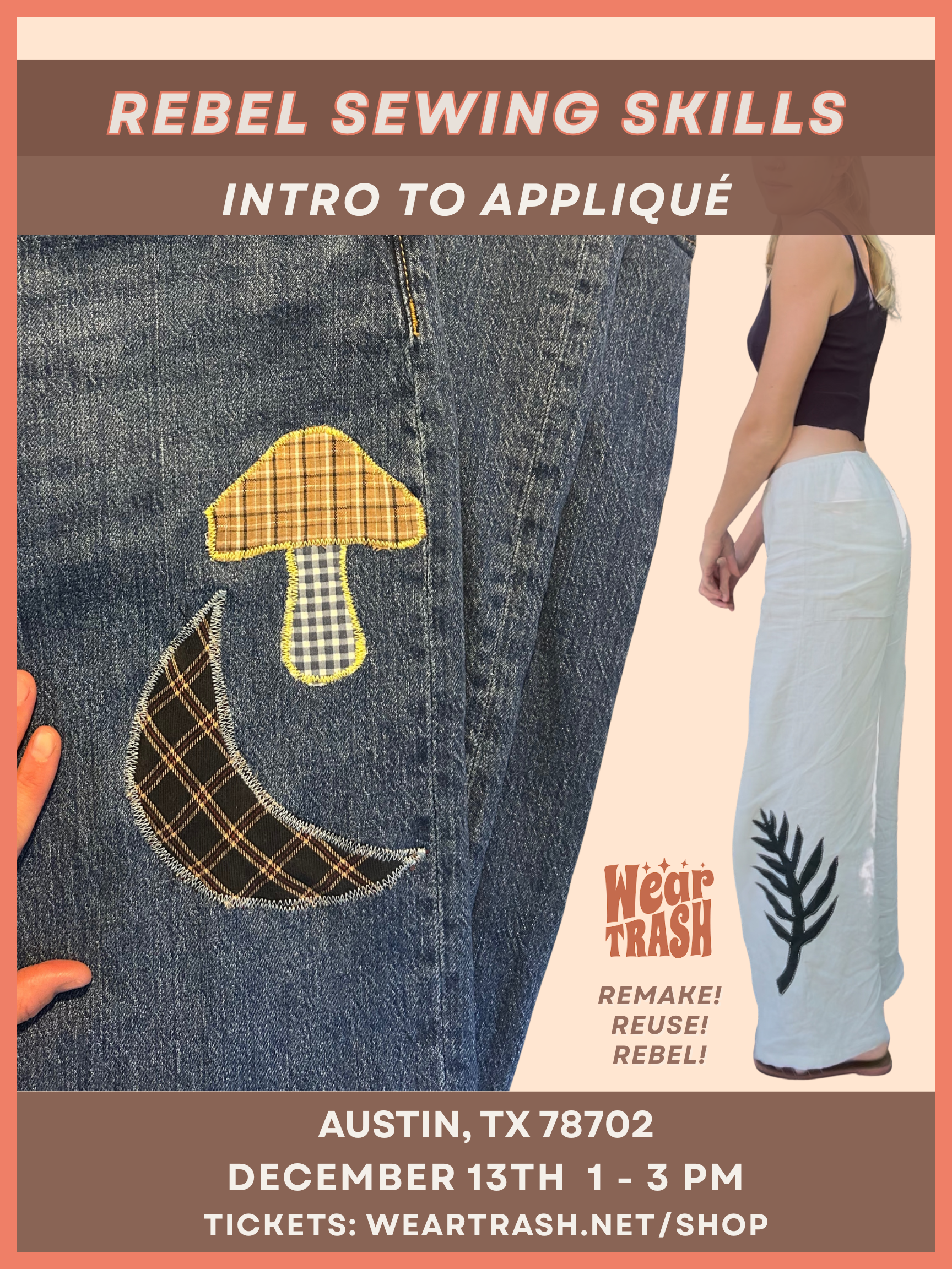 Rebel Sewing Skills: Intro to Appliqué