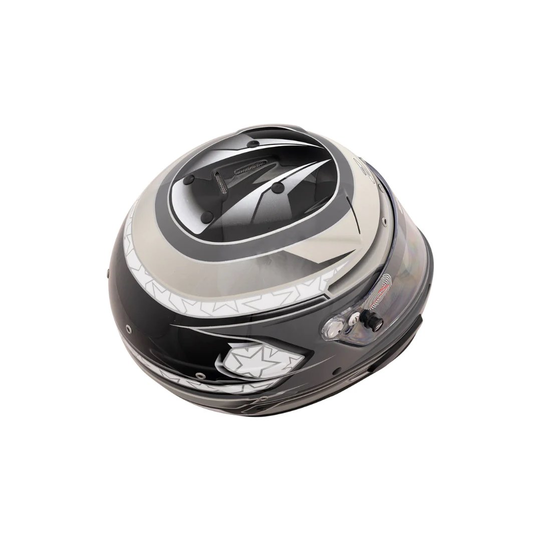 RZ-70 Pro Series Helmet Lt. Gray Gray Top.jpeg