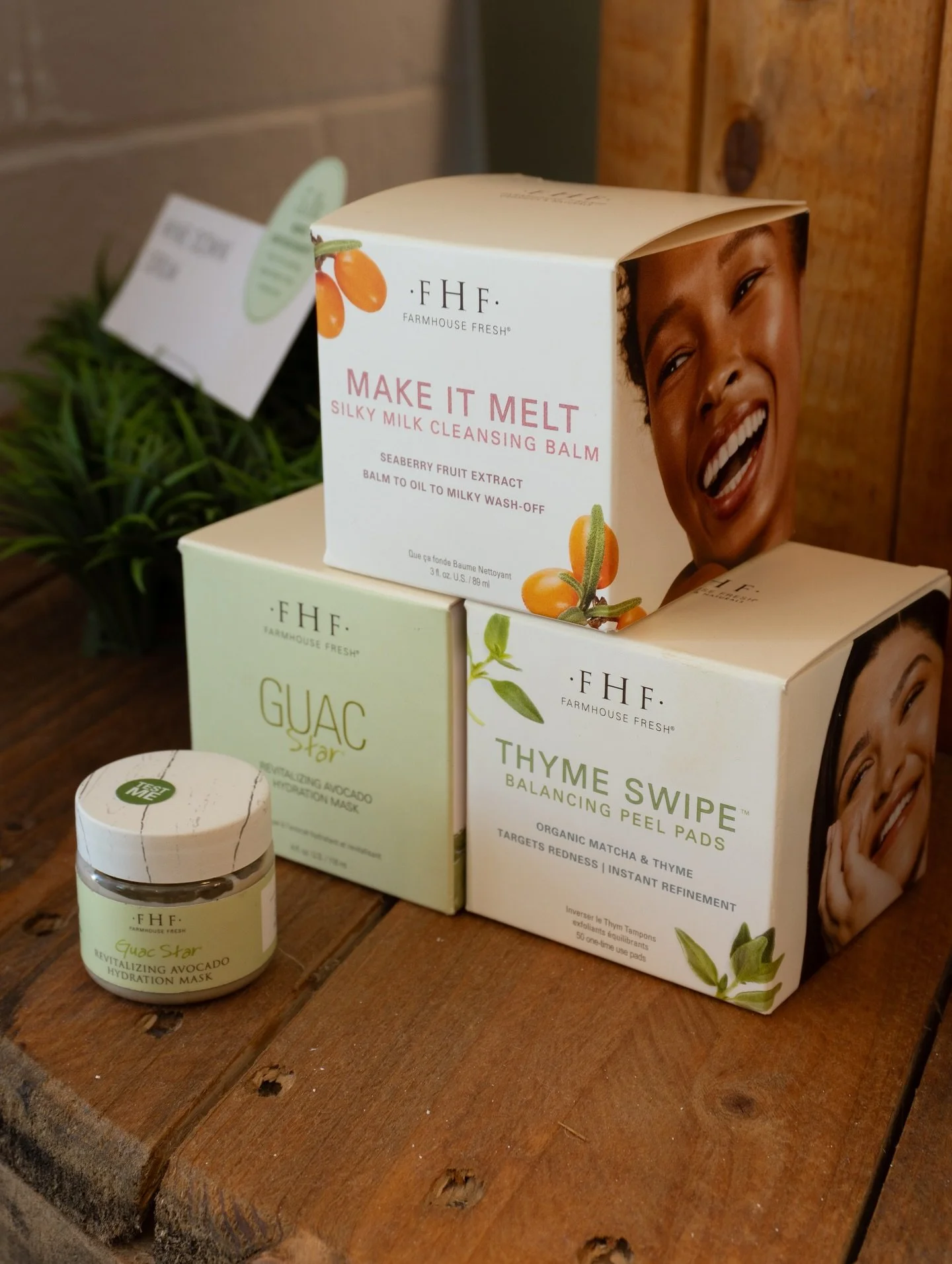 New month, new skincare routine DROPPED &darr;

&bull;
&bull;

Our @farmhousefresh finds:

01. Make It Melt Silky Milk Cleansing Balm
Quench your skin while effortlessly melting away excess makeup and impurities for a youthful glow

02. Thyme Swipe B