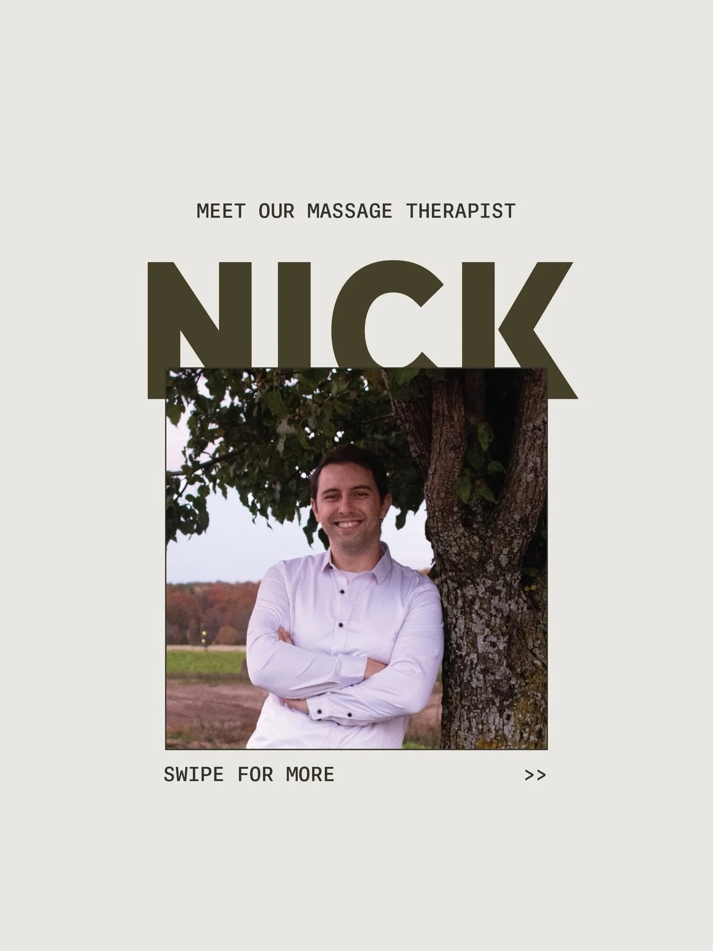 ✨N I C K✨

Introducing Nick, our Massage Therapist at Modern Designs Salon!

As a massage therapist, his goal is to make sure his clients always receive the best possible care. He is guided by the philosophy that when people feel better in their bodi