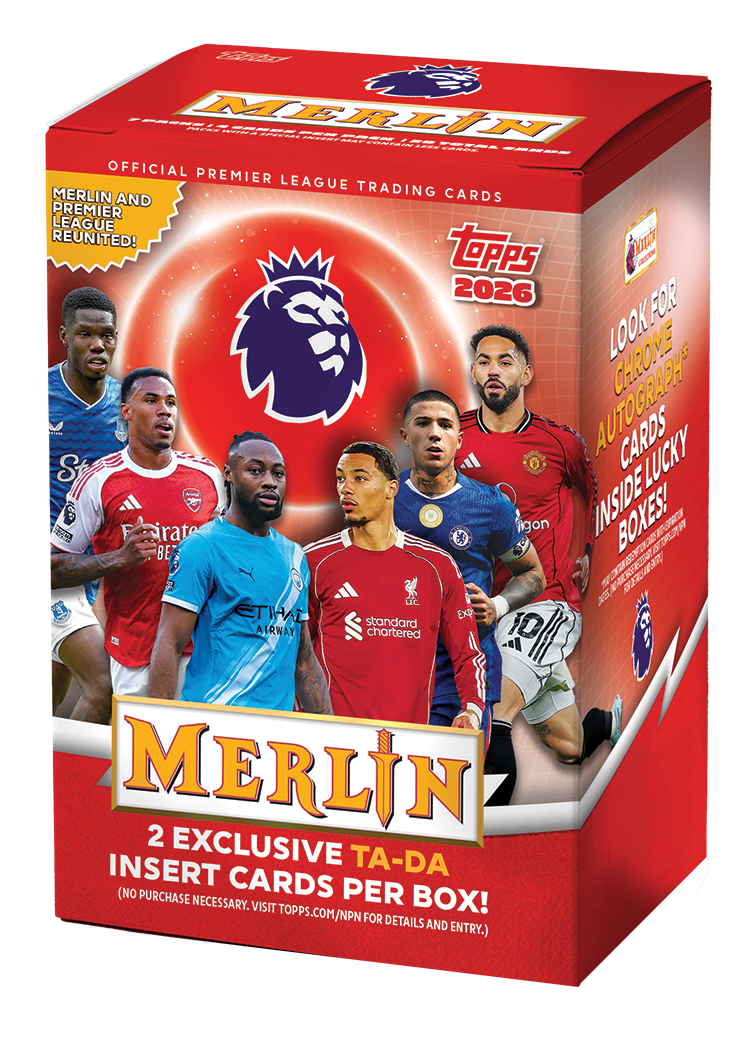 Blaster Box: 7 packs, 4 cards per pack.
2 exclusive Ta-Da Inserts