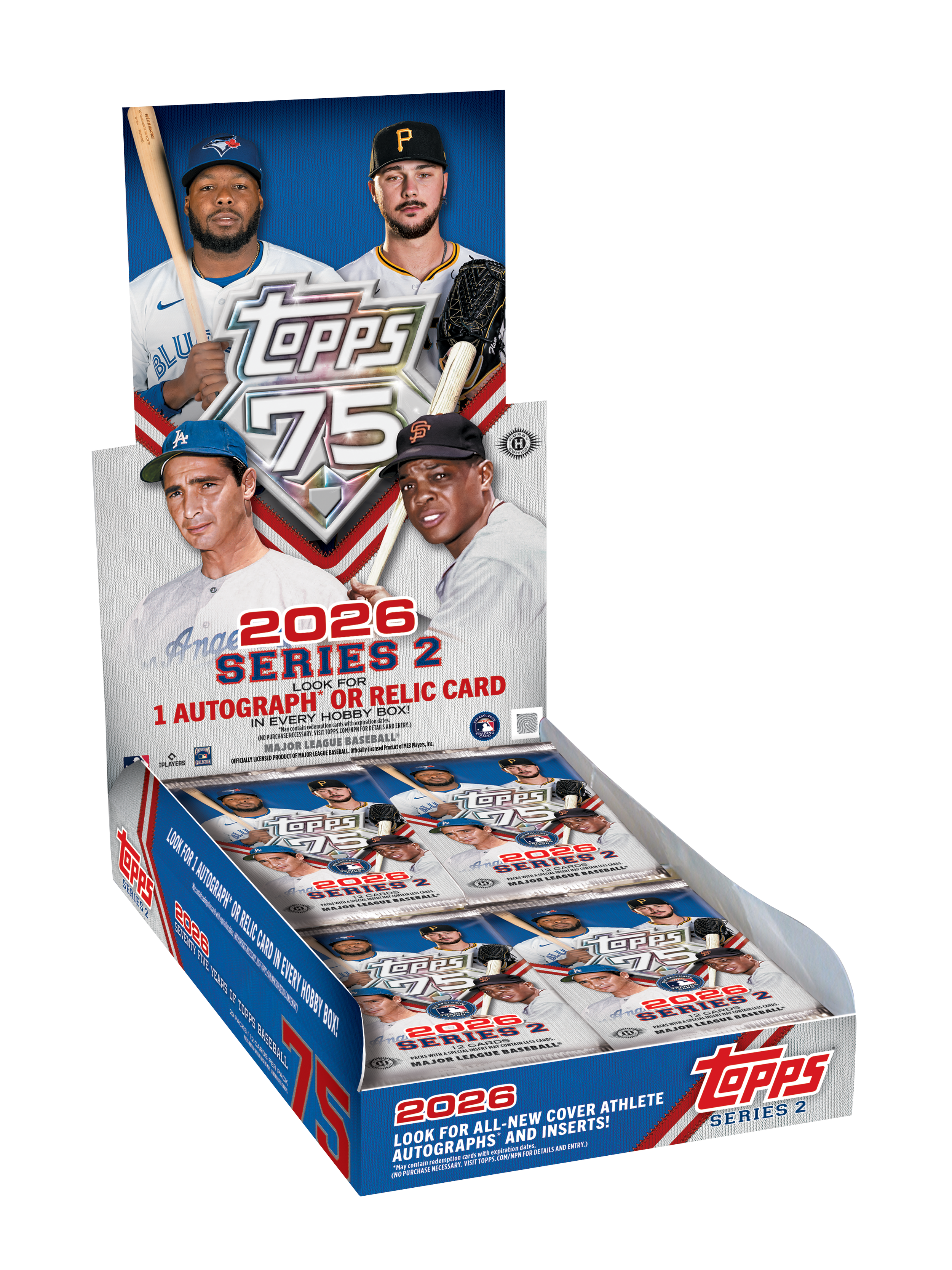 20 Packs per box, 12 Cards Per Pack
- 1 Autograph or Relic card per box.