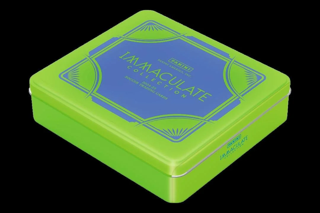 2024-25 Panini Immaculate Hobby Soccer
1 Pack per Box, 7 Cards per Pack
Content Highlights:
- 5 Autographs or Memorabilia Cards per box
- Look for Autographs of Lionel Messi, Lamine Yamal, Endrick, Lily Yohannes and many more!