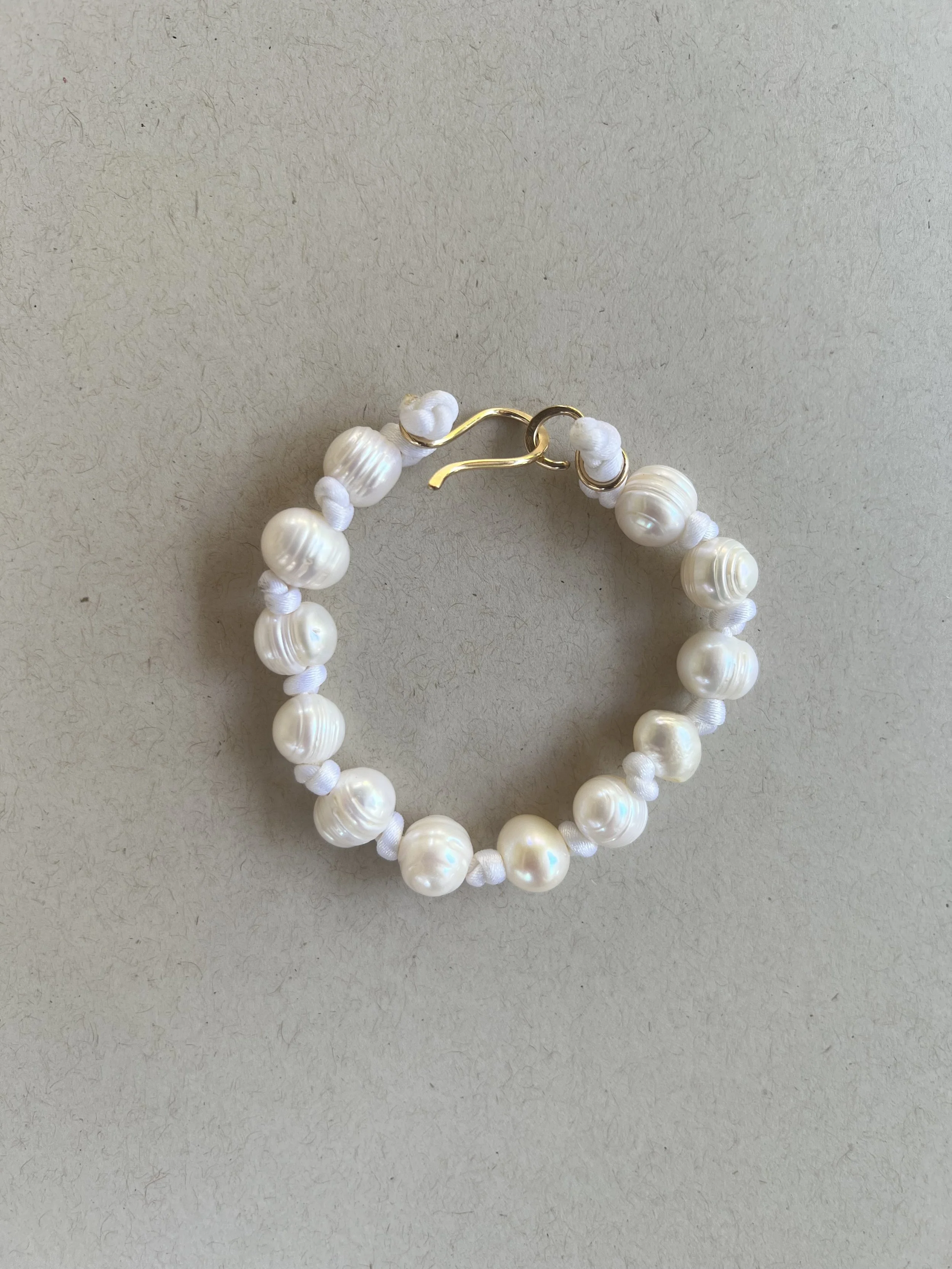 Knotted Pearl Bracelet