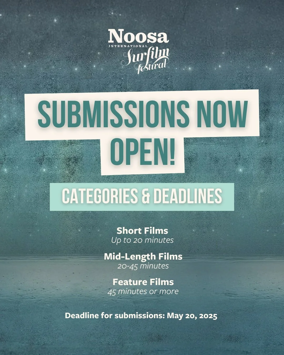 🎬 Submissions are now open! 🌊🔥

The screen is set.
The stories are calling.

NISFF is officially open for 2026 Surf &amp; Ocean Film submissions, inviting filmmakers from around the world to share surf, ocean and culture-driven stories on the big 