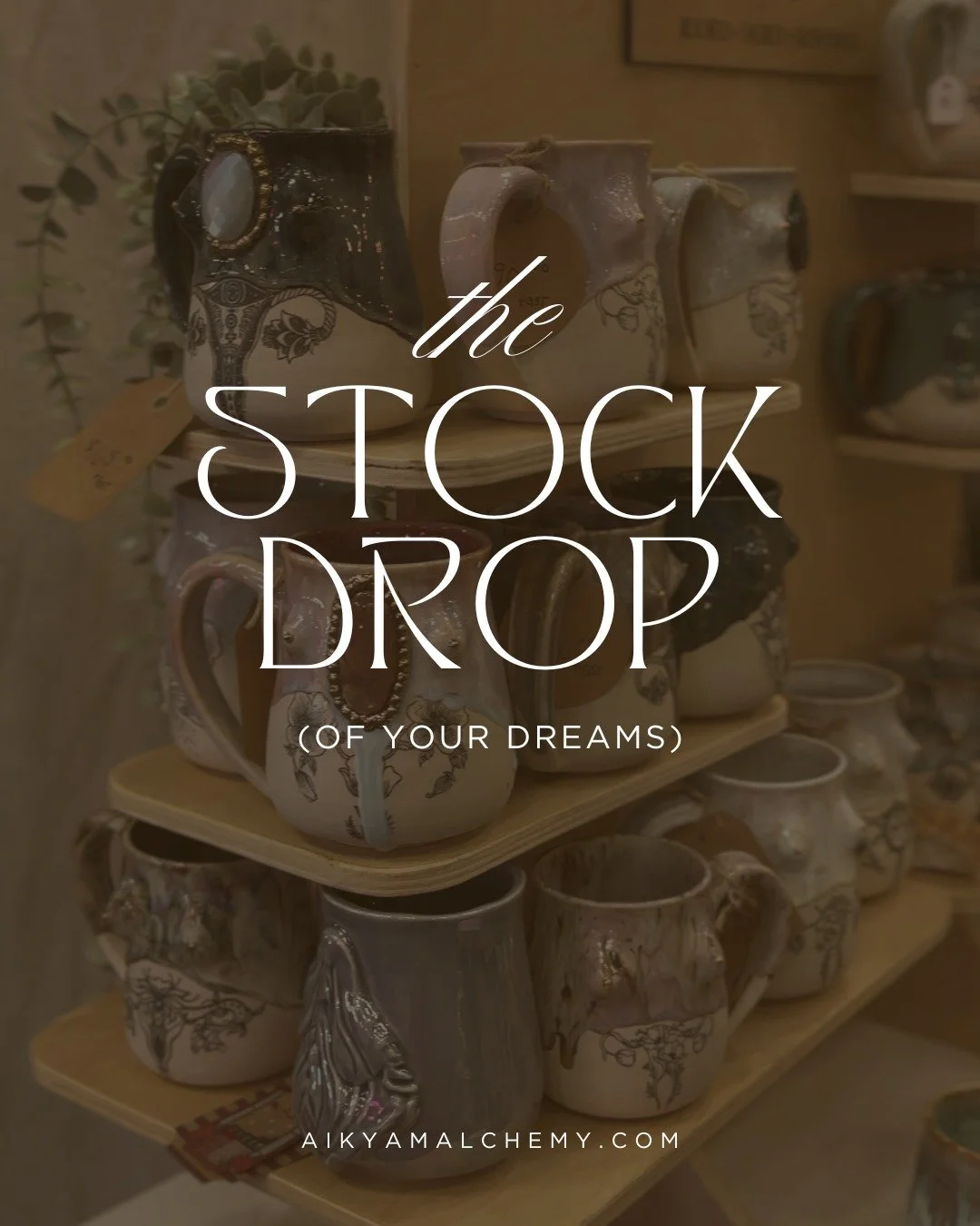 ✨ The stock drop of your dreams is coming&hellip;
Hand-sculpted Signature Goddess Mugs, Moon-Phase Vessels, and all-new ritual treasures land December 11 at 6:30 PM MST &mdash; and when they&rsquo;re gone&hellip; they&rsquo;re truly gone.
This is my 