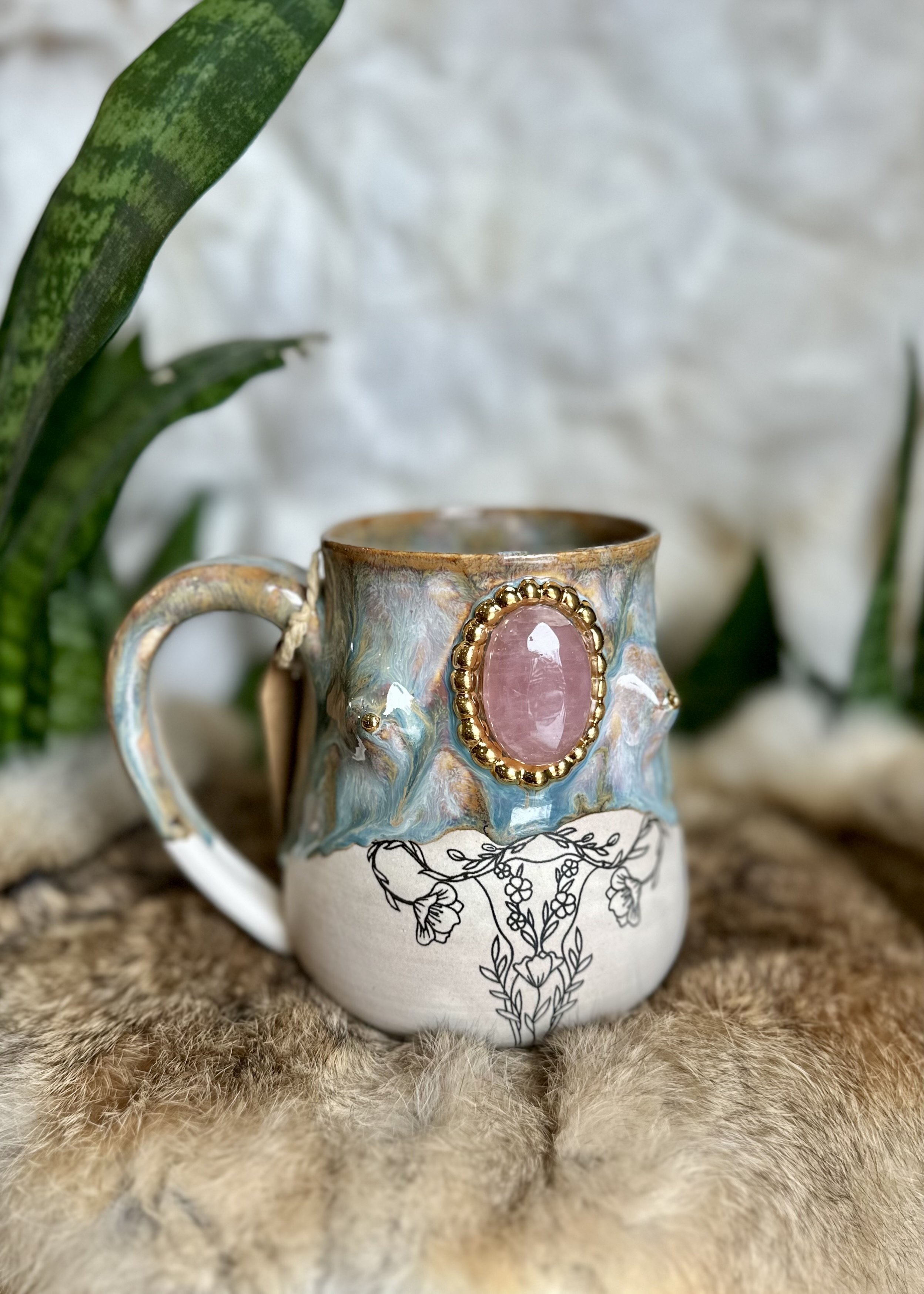 Crystal Goddess Floral Womb