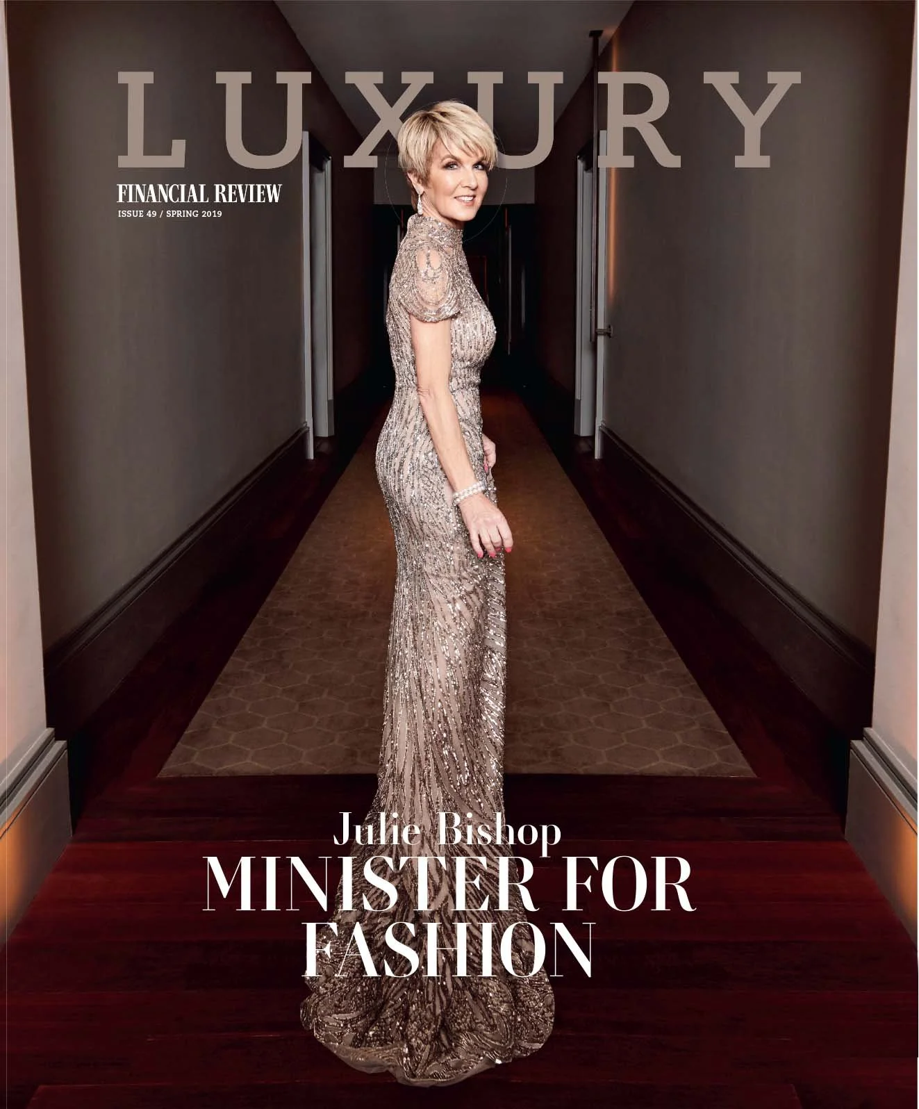 hon Julie Bishop for the Financial review magazine photo by Stef King Photography