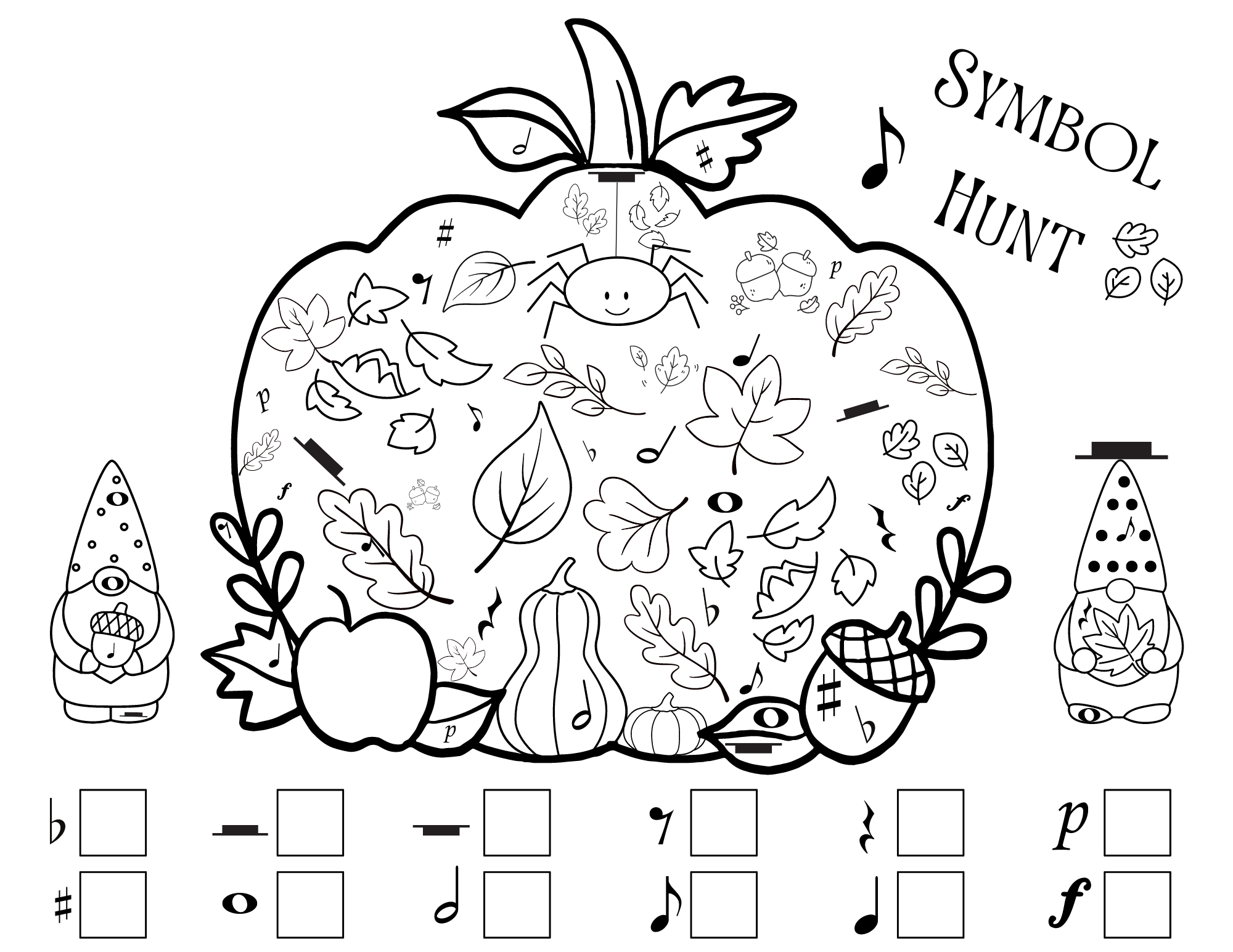 Fall Symbol Hunt