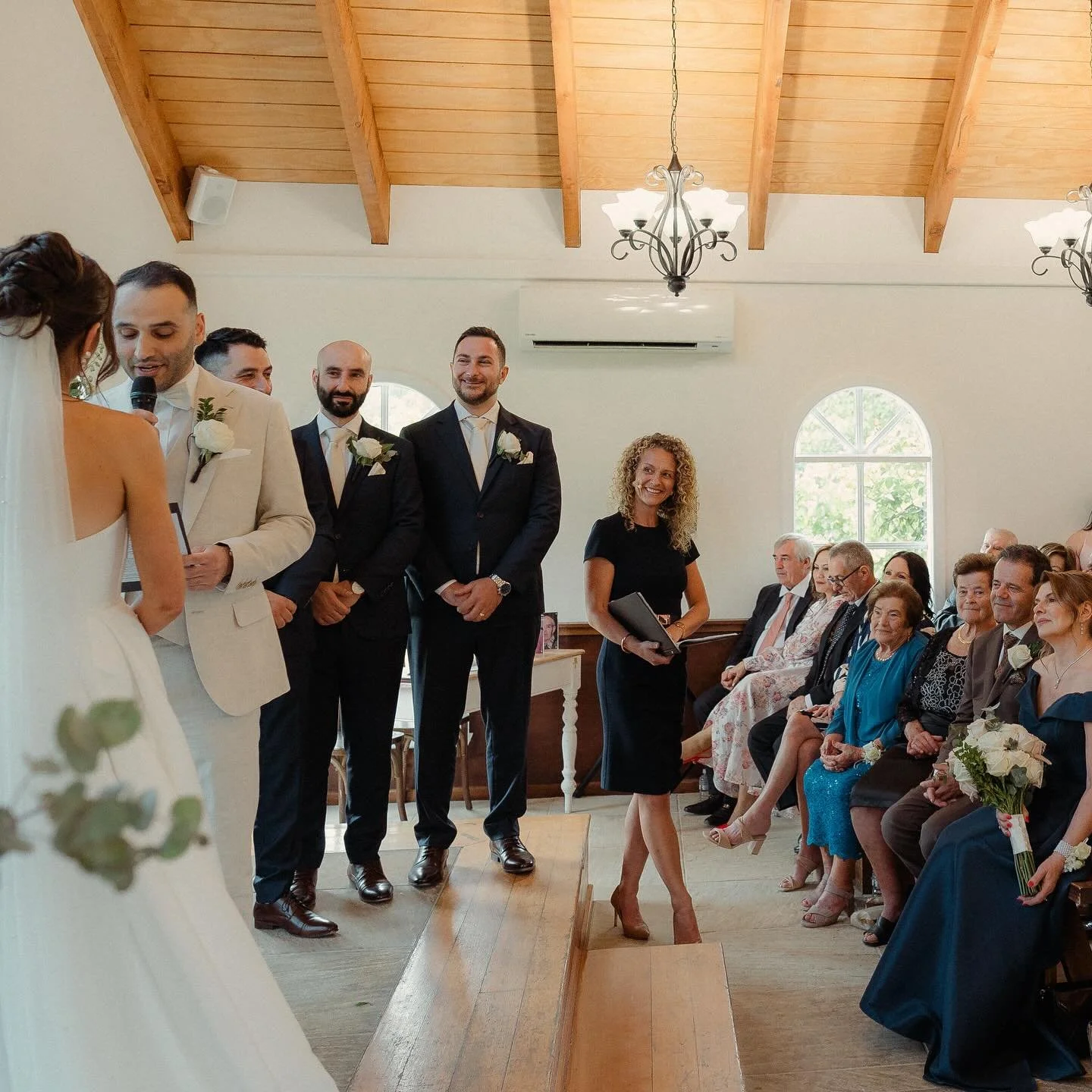 Caught in the moment 

Two soulmates reading their marriage vows, one very happy celebrant watching on - and a whole lotta love in the air! 
Great shot @coreywrightphotographer 
.
.
.
.
.
#proudcelebrant #happycelebrant #gettingmarriedsoon #weddingph
