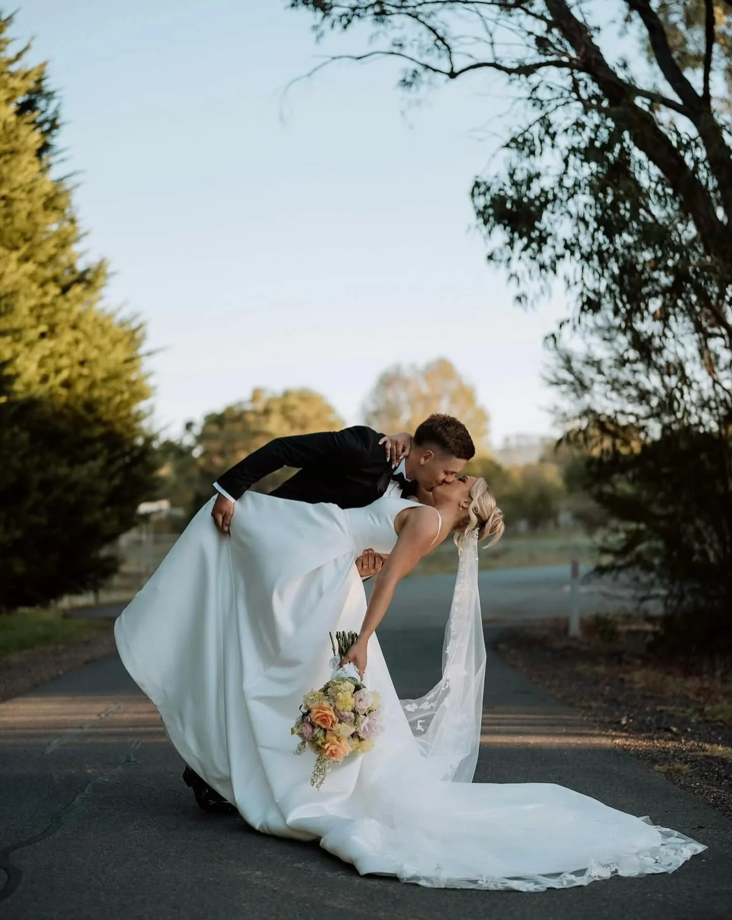 To dip or not to dip

Ceremony dips and mid aisle dips are still all the romantic rage in weddings - and I&rsquo;m here for it! Joe and Taylah took theirs to the street with just their photographer and the result is all kinds of amaaaazing! 

They ma
