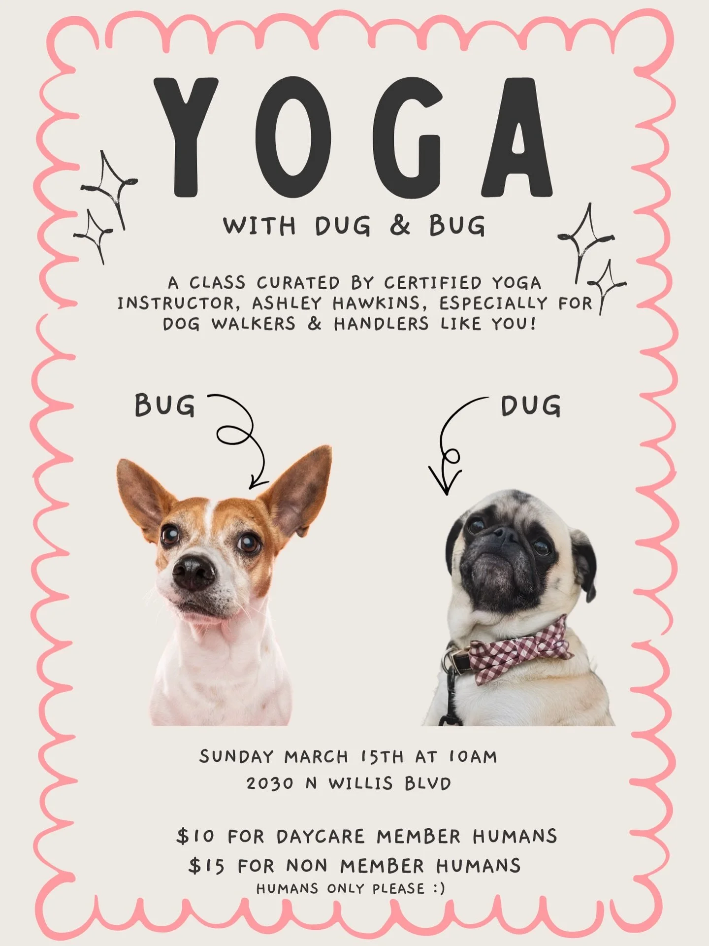 Byo mat! We will bring the dogs and the bubbles 💖 link in bio to rsvp!