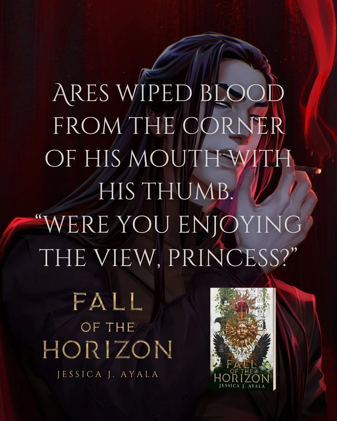 When there&rsquo;s a subplot in another POV but it includes a vampire general of war from a rival kingdom&gt;&gt;&gt;

Ares Valdemar for my Ares girlies (he&rsquo;s very pretty&hellip;and tall) but I love this man&rsquo;s story and his journey. 

Art