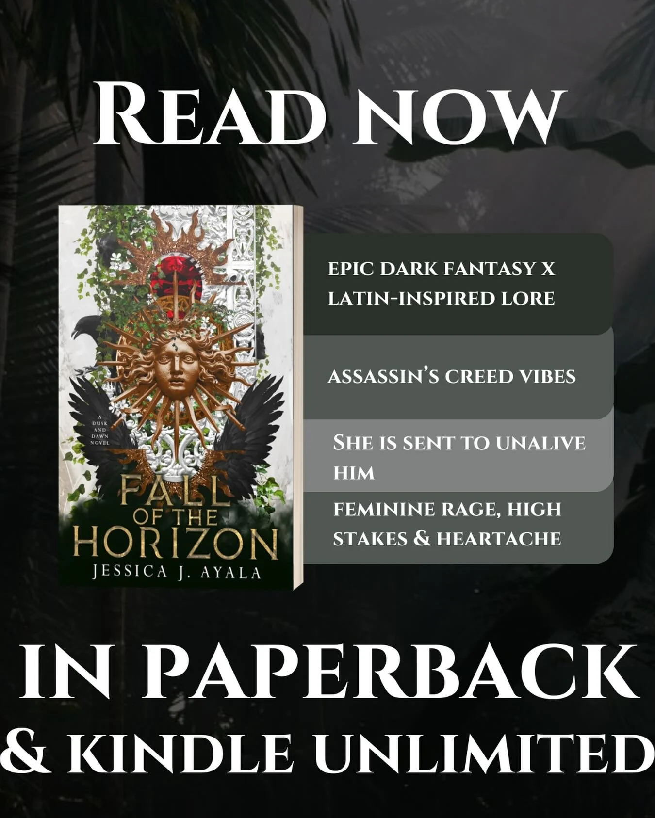 Morally grey FMC &amp; MMC in a world of high stakes and plot twists🔥

Book 1: FALL OF THE HORIZON 
Book 2: BL&Oslash;&Oslash;D OF THE LOST GODS 

✨Now Available on Kindle Unlimited and paperback✨

FALL OF THE HORIZON follows an elven mercenary assi