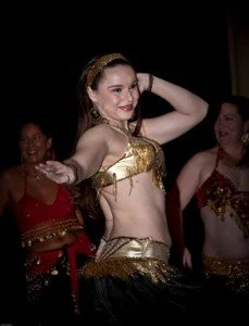 Lara Victoria Dance student takes centerstage for a solo belly dance performance..
