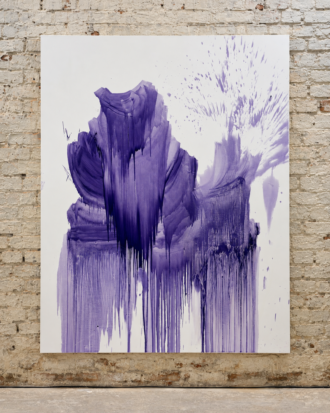 Marie Birkedal, Abstract Monochrome for W, oil on canvas, 190 × 155 , installed in the group exhibition IST.