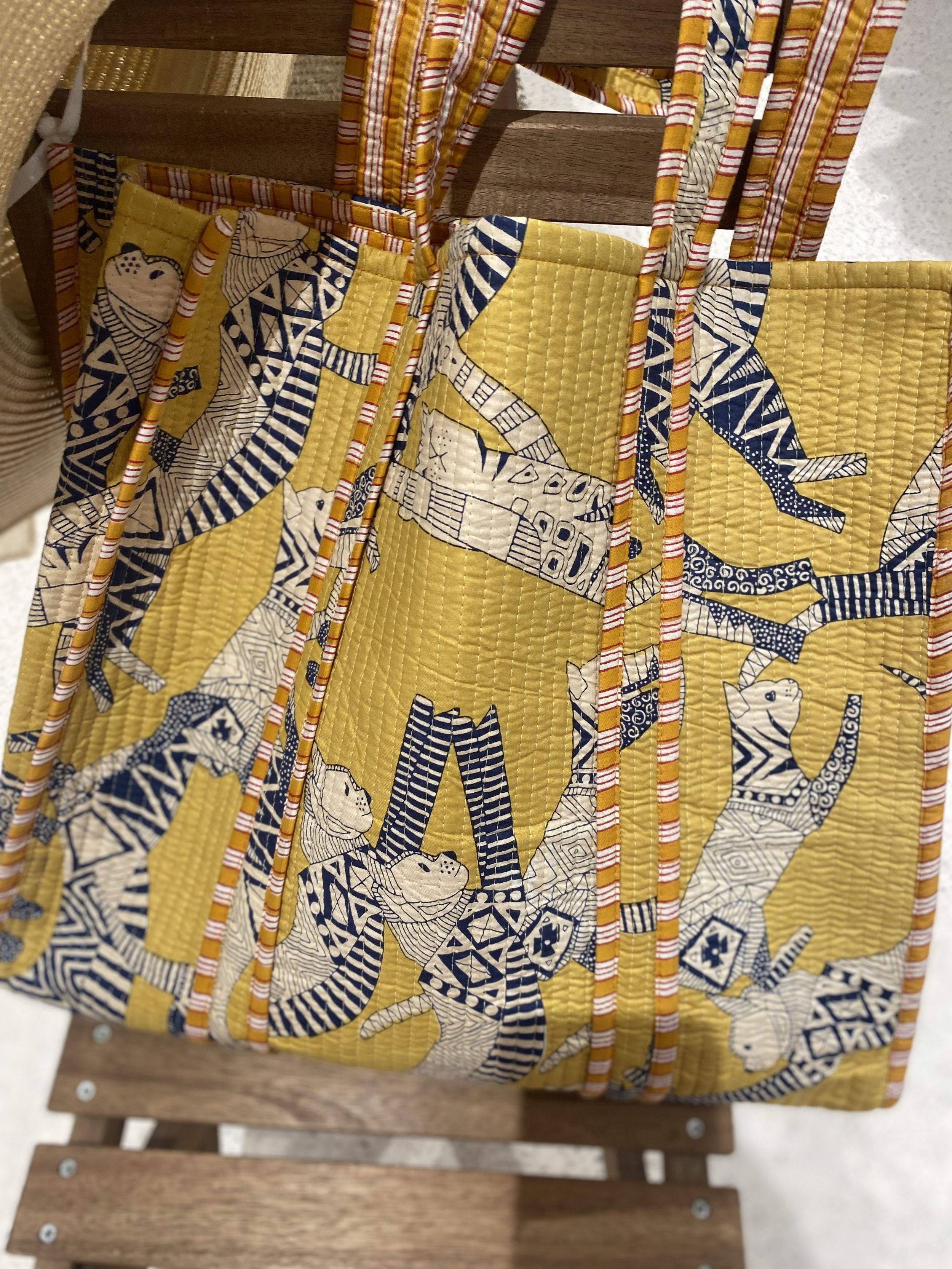 Tote Large Yellow Egyptian