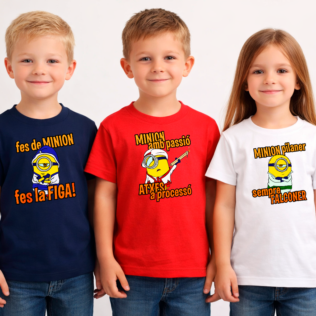 Camiseta infantil "Festa Minion"