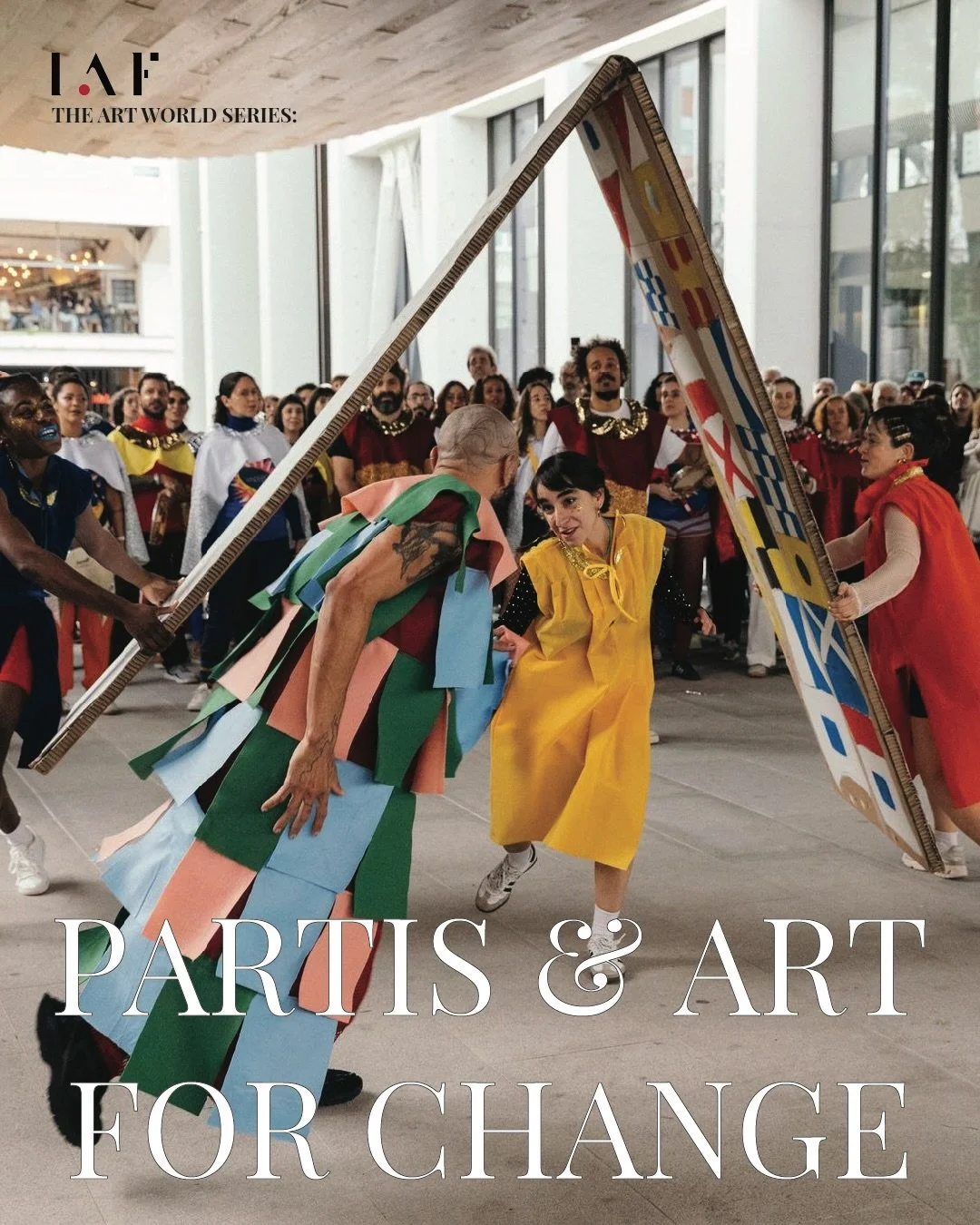 IAF | THE ART WORLD SERIES | PARTIS &amp; ART FOR CHANGE

PARTIS &amp; Art for Change brings together artists, communities and organisations through participatory artistic practices, exploring how art can create spaces for dialogue, connection and so
